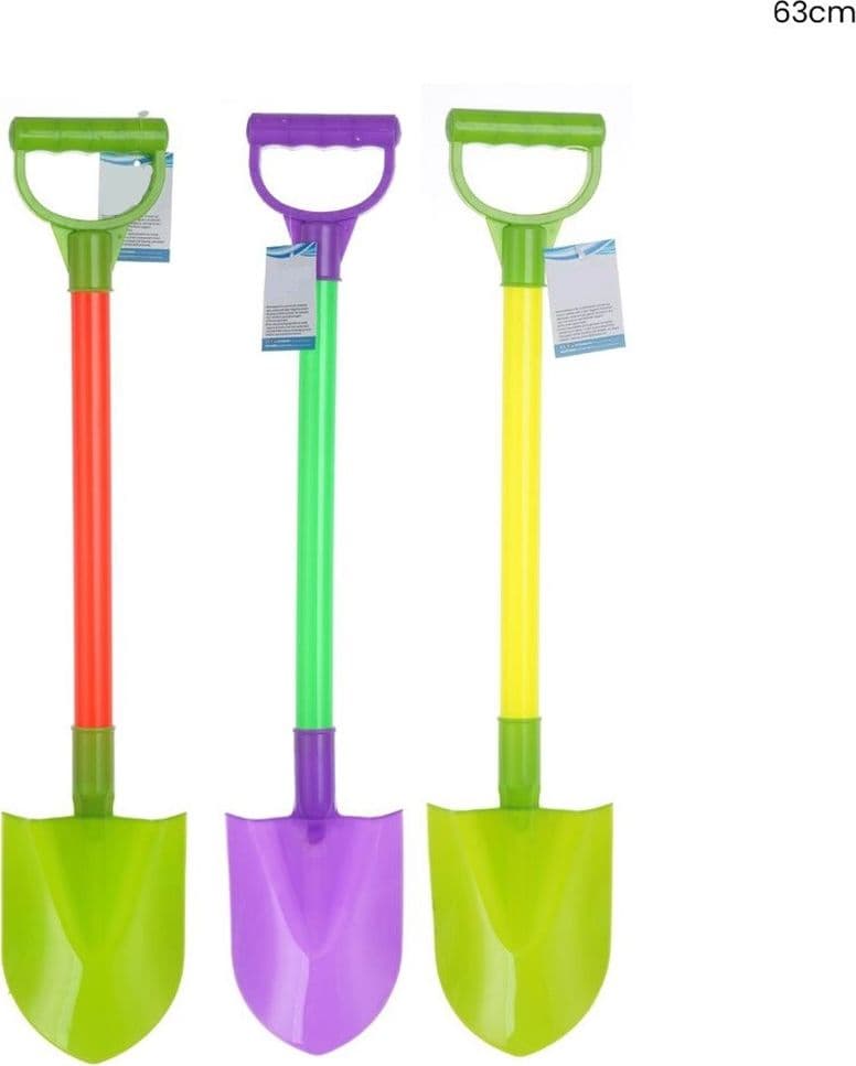 VANGA PALA MARE SPIAGGIA 63CM PALETTA PER SABBIA GIOCATTOLO PER BAMBINI COLORATA 618561 - 2