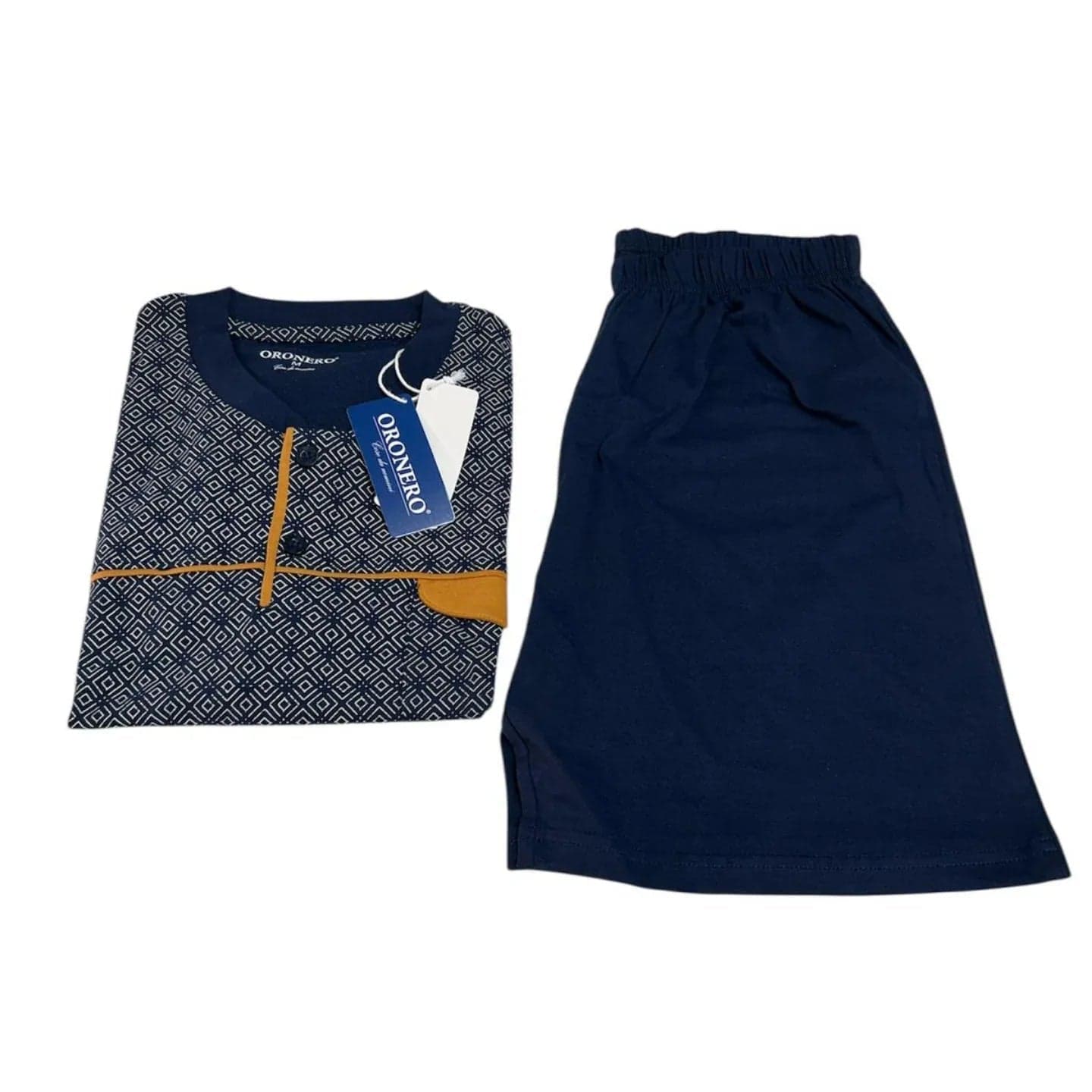 Pigiama Uomo Primavera/Estate Oronero OU458 Cotone - 2