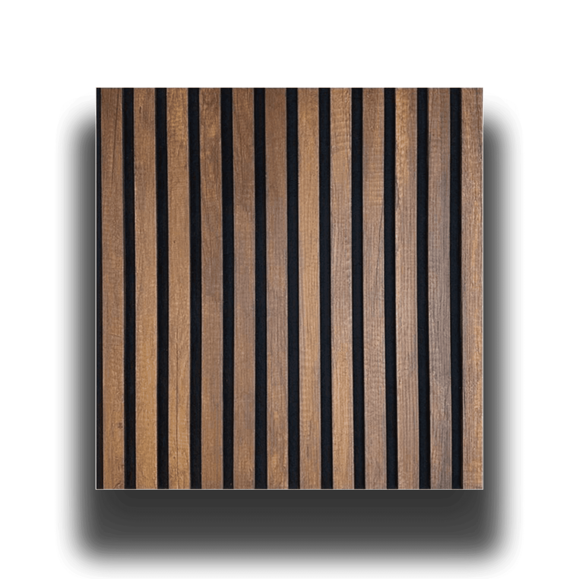 Pannello ACUSTICO Euroacustic Flex (1,65mq) a Lamelli in FIBRA DI LEGNO + feltro mis. 9x600x2750mm varie Texture - Eternal Parquet