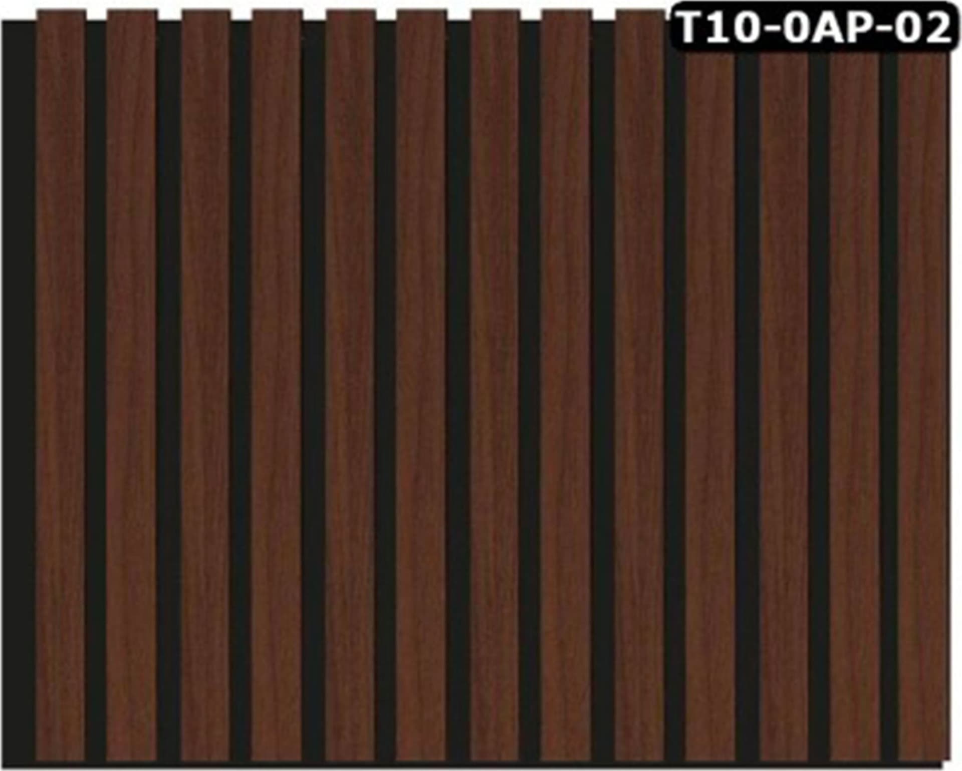 Pannello ACUSTICO Euroacustic Flex (1,65mq) a Lamelli in FIBRA DI LEGNO + feltro mis. 9x600x2750mm varie Texture - Eternal Parquet