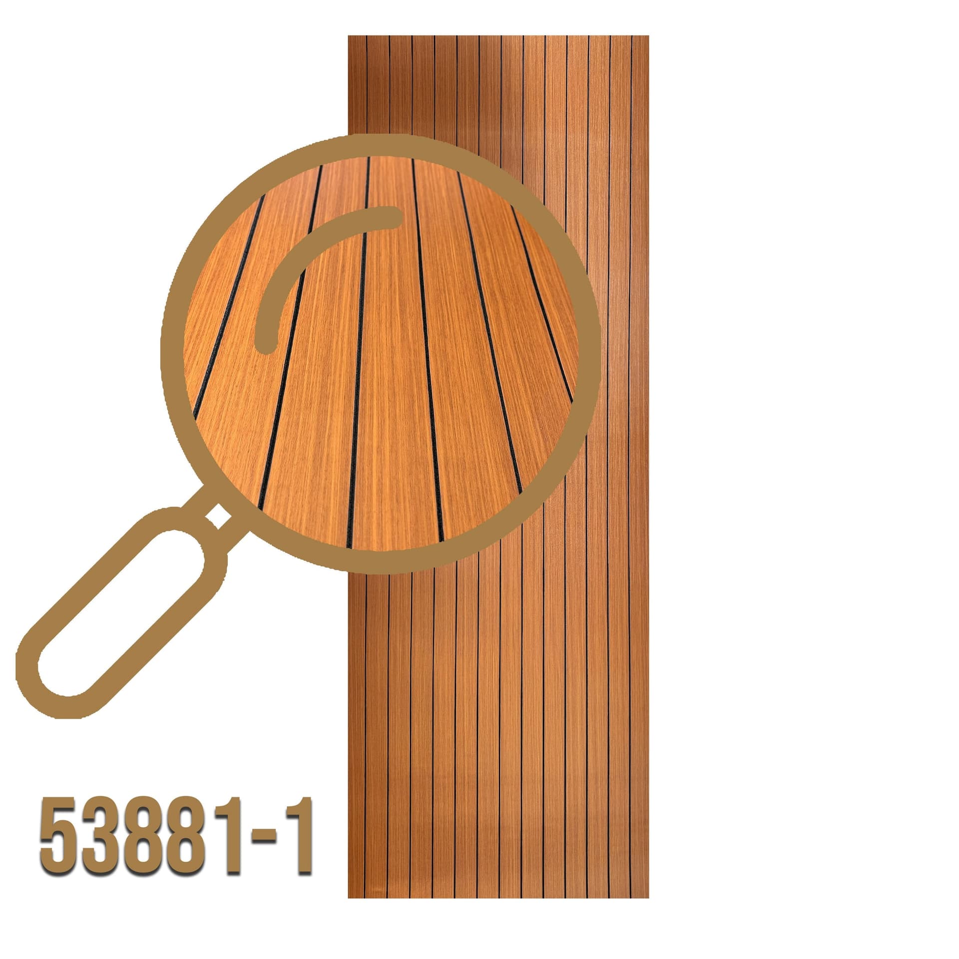 Rotolo Pannello ACUSTICO (1,8mq) a Lamelli AUTOADESIVO in PET rivestito in PVC - mis. 2,8x600x3000mm Vari Decori - Eternal Parquet