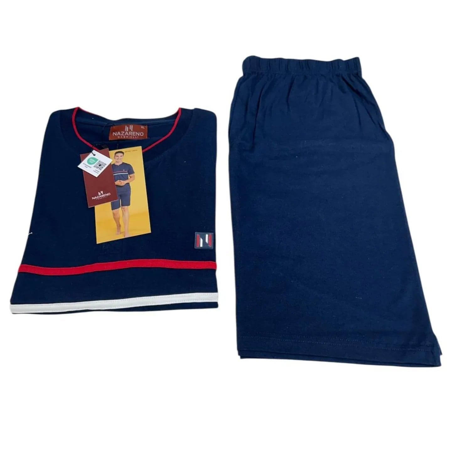 Pigiama Uomo Primavera/Estate Nazareno Gabrielli U6011 Cotone - 3