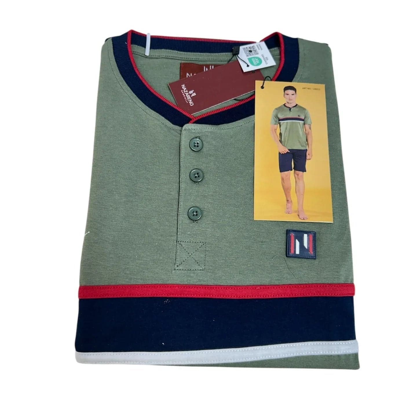 Pigiama Uomo Primavera/Estate Nazareno Gabrielli U6011 Cotone - 4