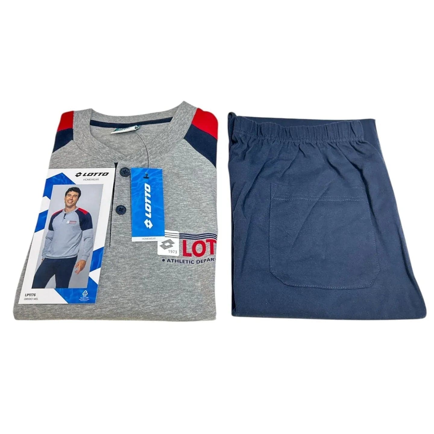 Pigiama Uomo Primavera/Estate Lotto LP1176 Cotone - 3