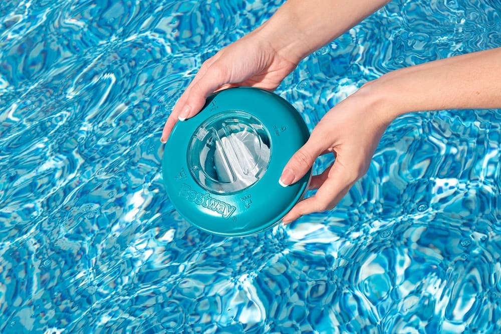 DISPENSER DOSATORE PER CLORO GALLEGGIANTE DA 16.5CM TRATTAMENTO ACQUA PISCINA 58769 - 9