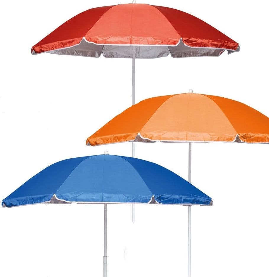 OMBRELLONE PER SPIAGGIA MARE DA 180 CM 8 STECCHE IN TESSUTO TNT A TINTA UNITA 6699056 - 2