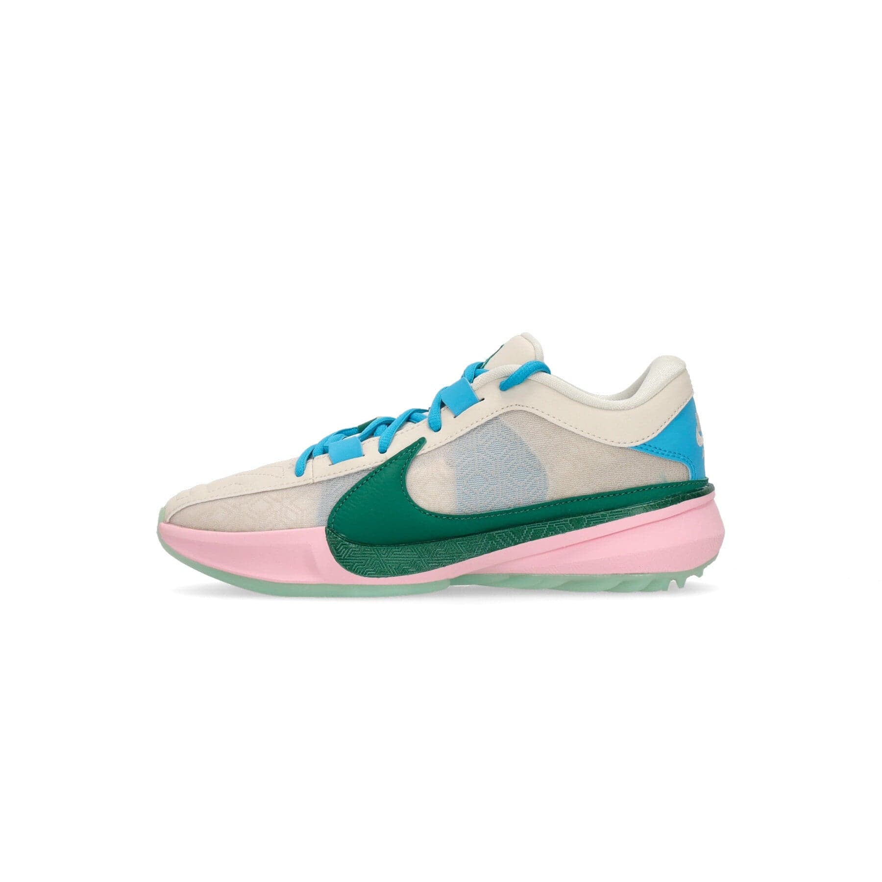 NIKE NBA Scarpa Basket Uomo Zoom Freak 5 Lt Orewood Brn/emerald Rise