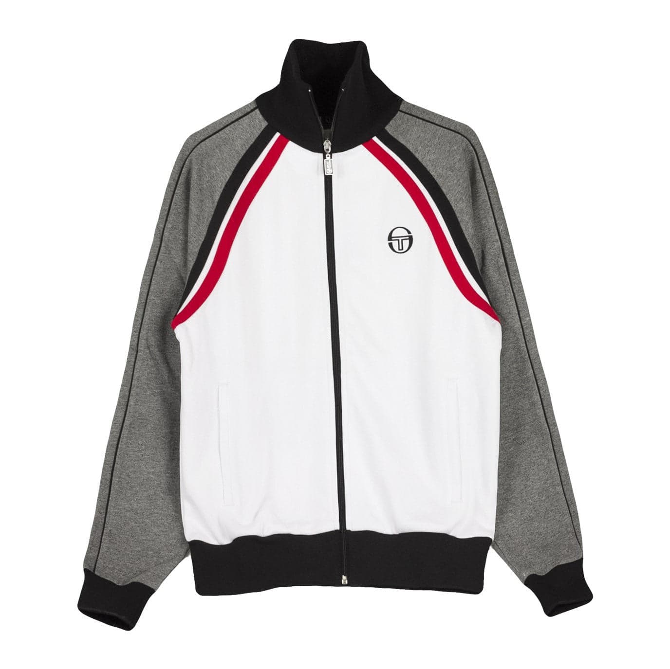SERGIO TACCHINI Giacca Tuta Uomo Ghibli Tracktop White/dark Grey/melange - 3