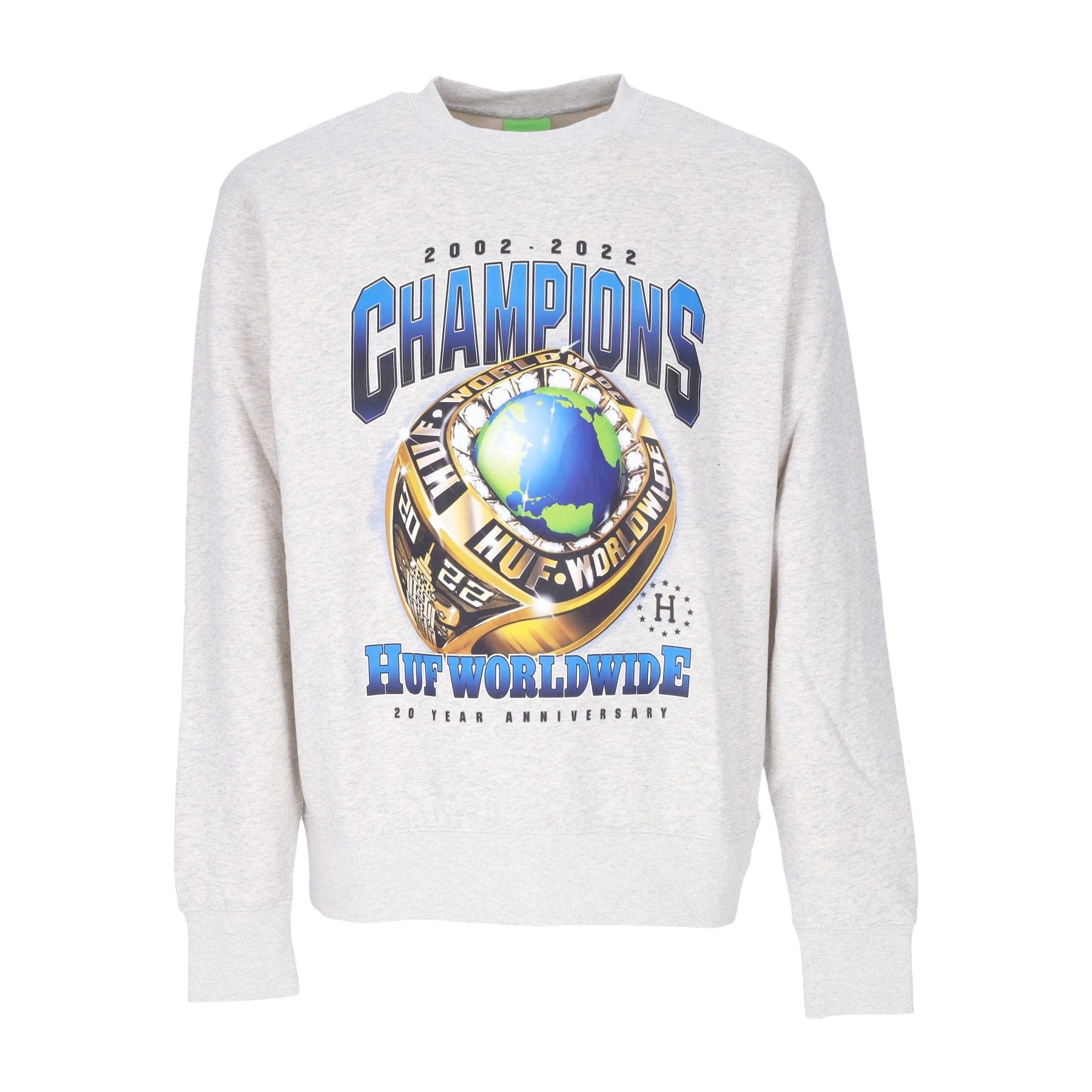 HUF Felpa Girocollo Uomo Champions Crewneck Athletic Heather - 3