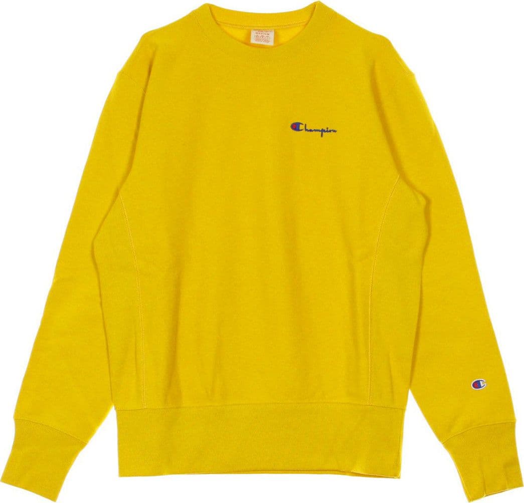 CHAMPION Felpa Girocollo Uomo Reverse Weave Yellow - 4