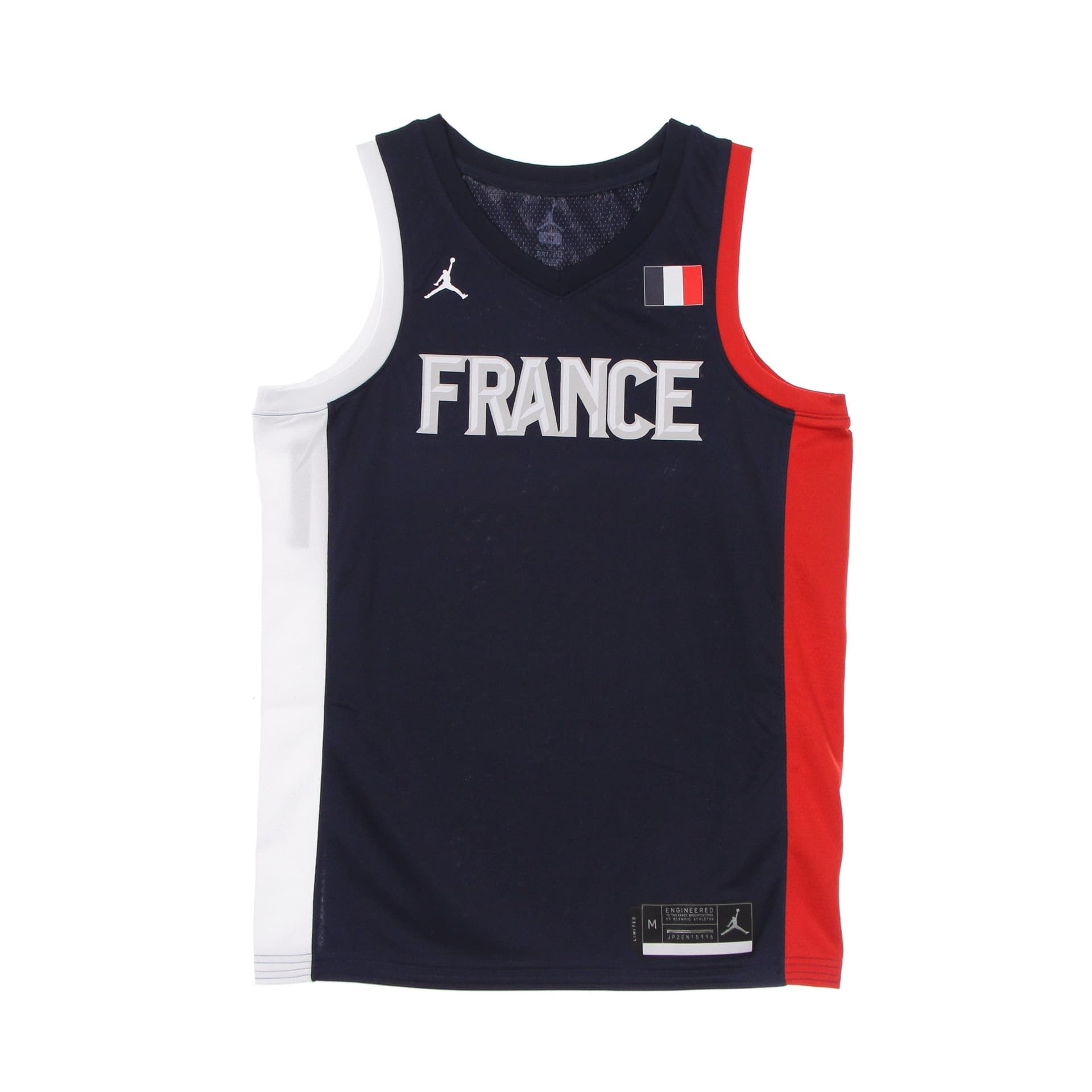 JORDAN NBA Canotta Basket Uomo Olympics Nike Jersey Limited France Road College Navy/white - 5