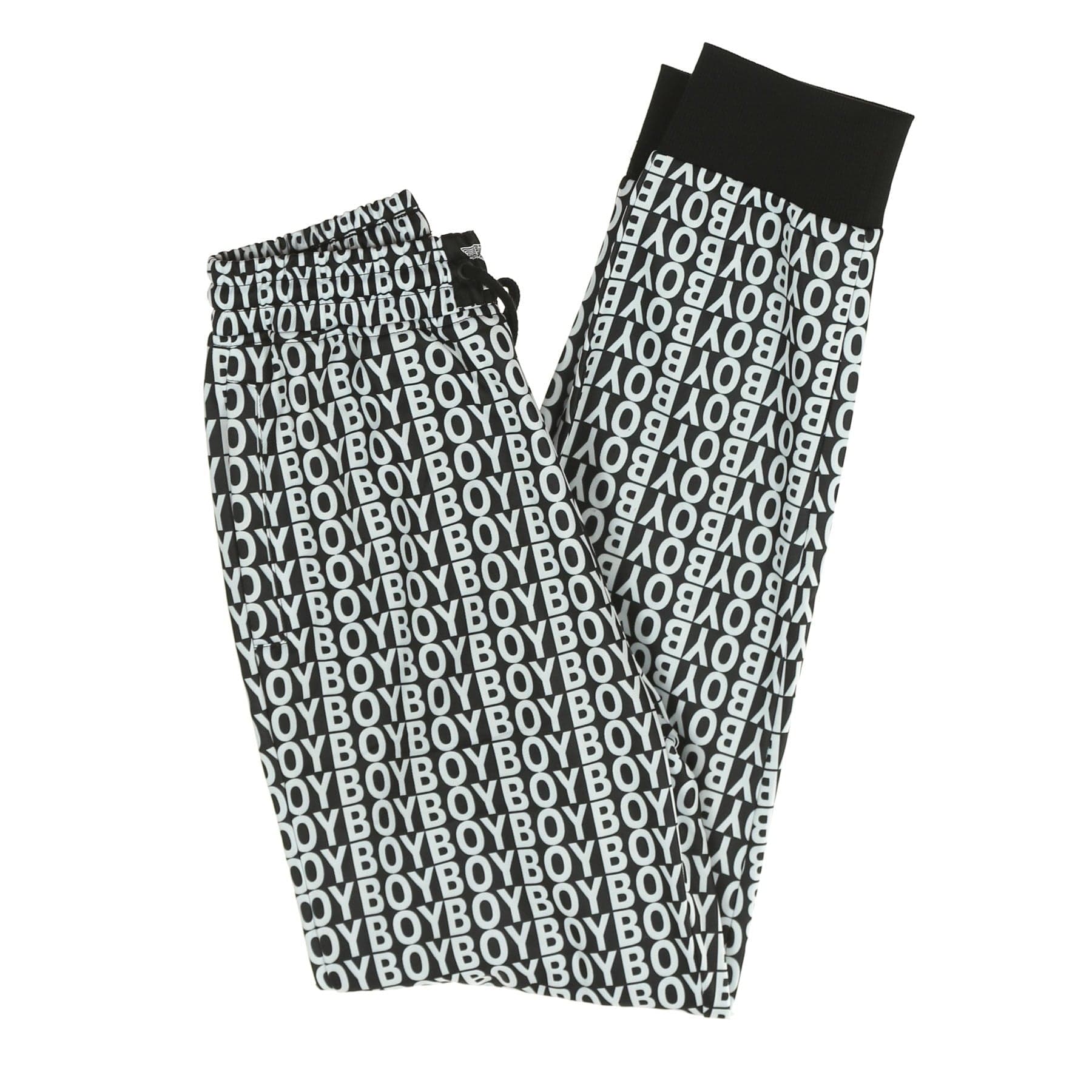 BOY LONDON Pantalone Tuta Felpato Uomo Aver Jogger Black/white - 3