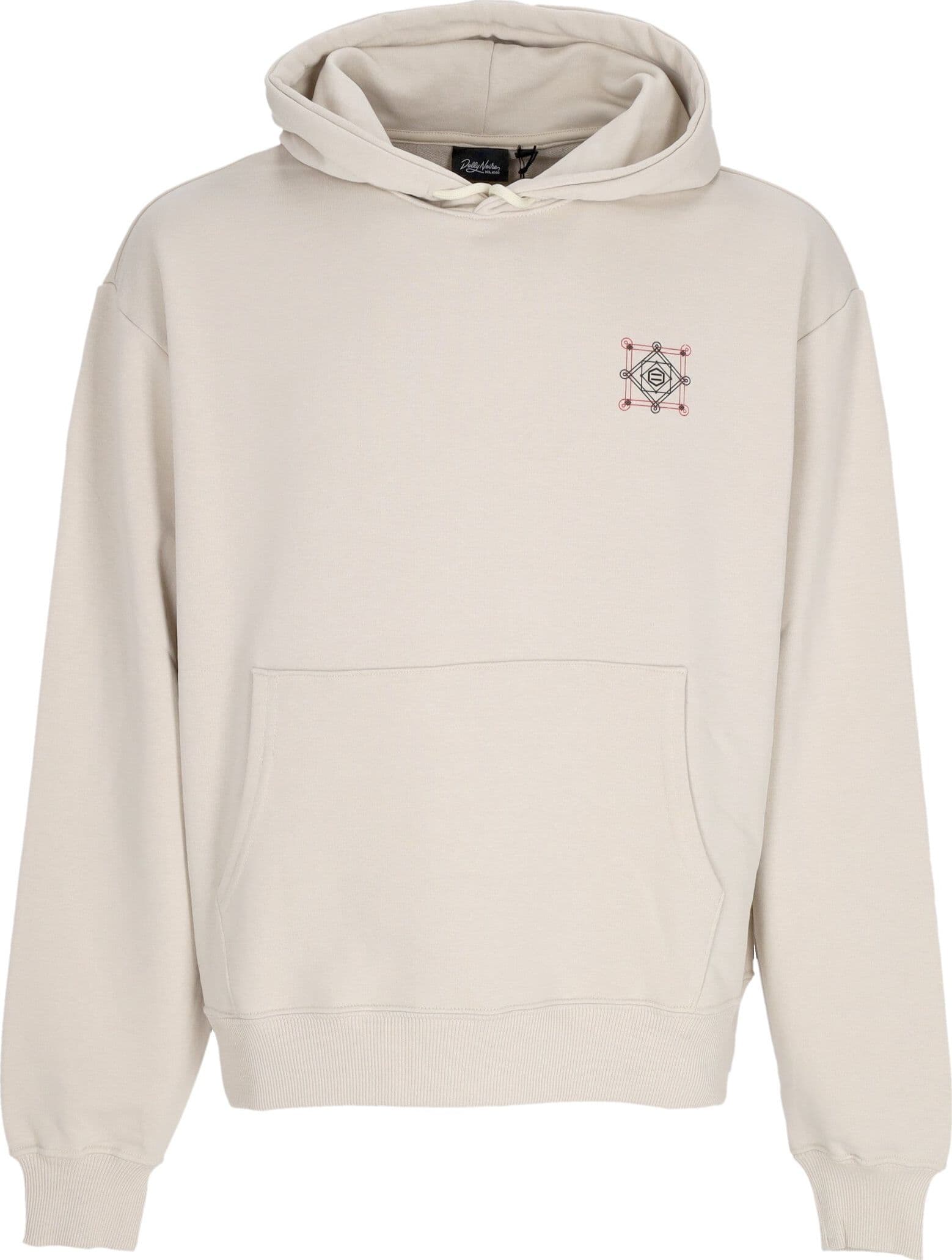 DOLLY NOIRE Felpa Leggera Cappuccio Uomo Makara Hoodie Beige