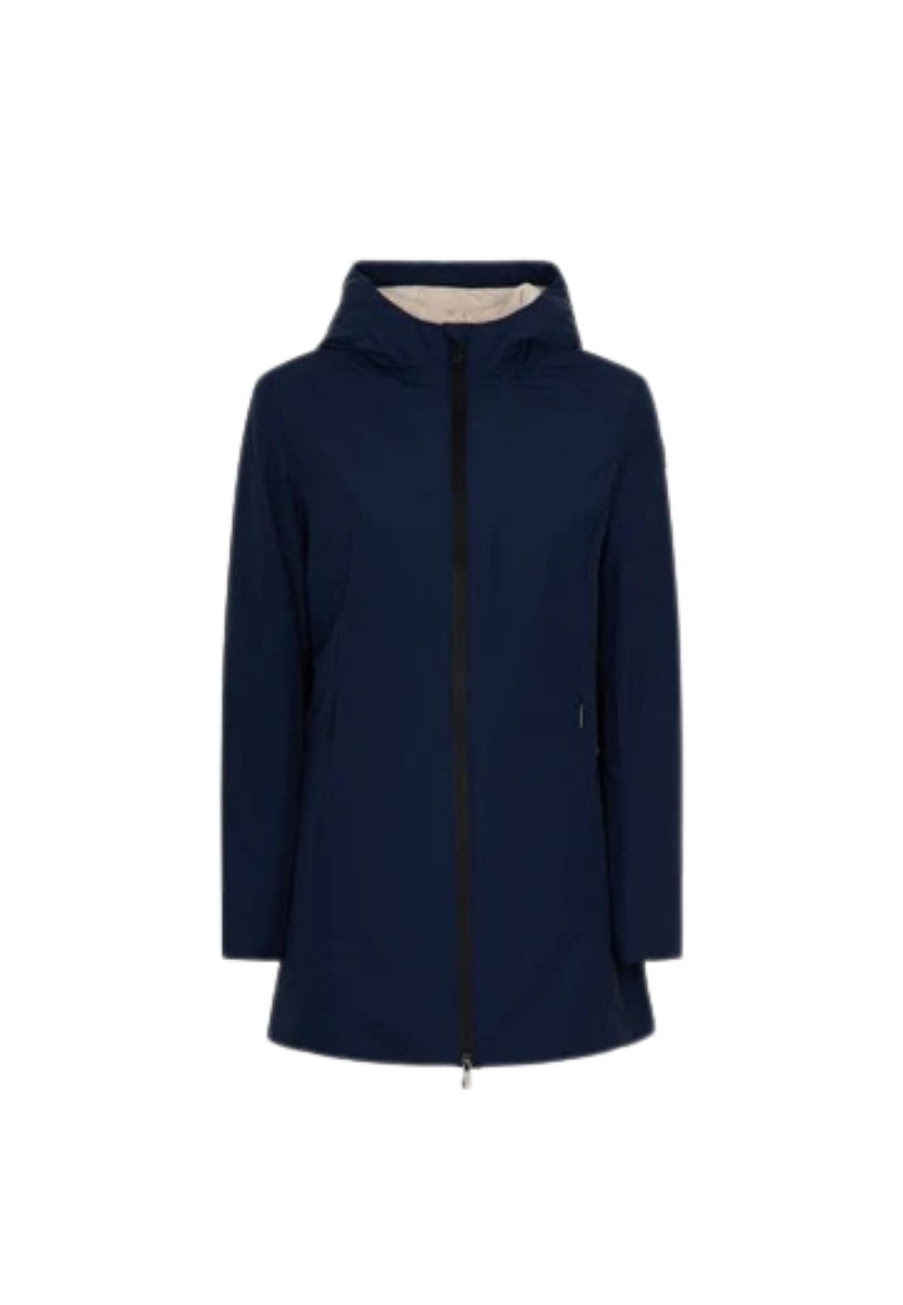SUNS Giubbotto Donna suns Aurelia long velour Navy - 5