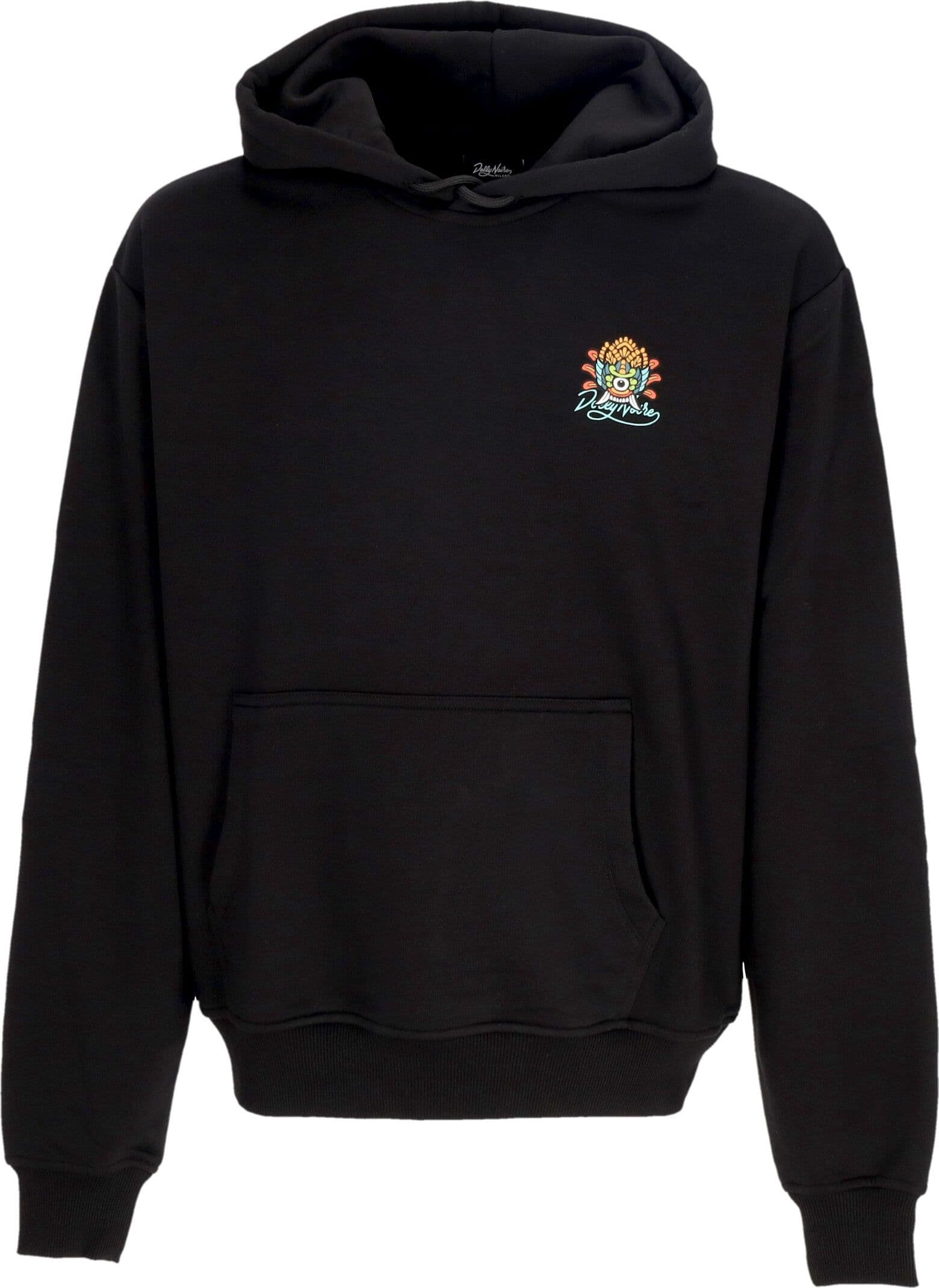 DOLLY NOIRE Felpa Leggera Cappuccio Uomo Garuda Hoodie Black