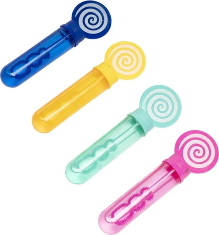 SET 6PZ TUBO BOLLE DI SAPONE CON CARAMELLA LECCA-LECCA BACCHETTA DA 35ML BAMBINI 6560286 - 3