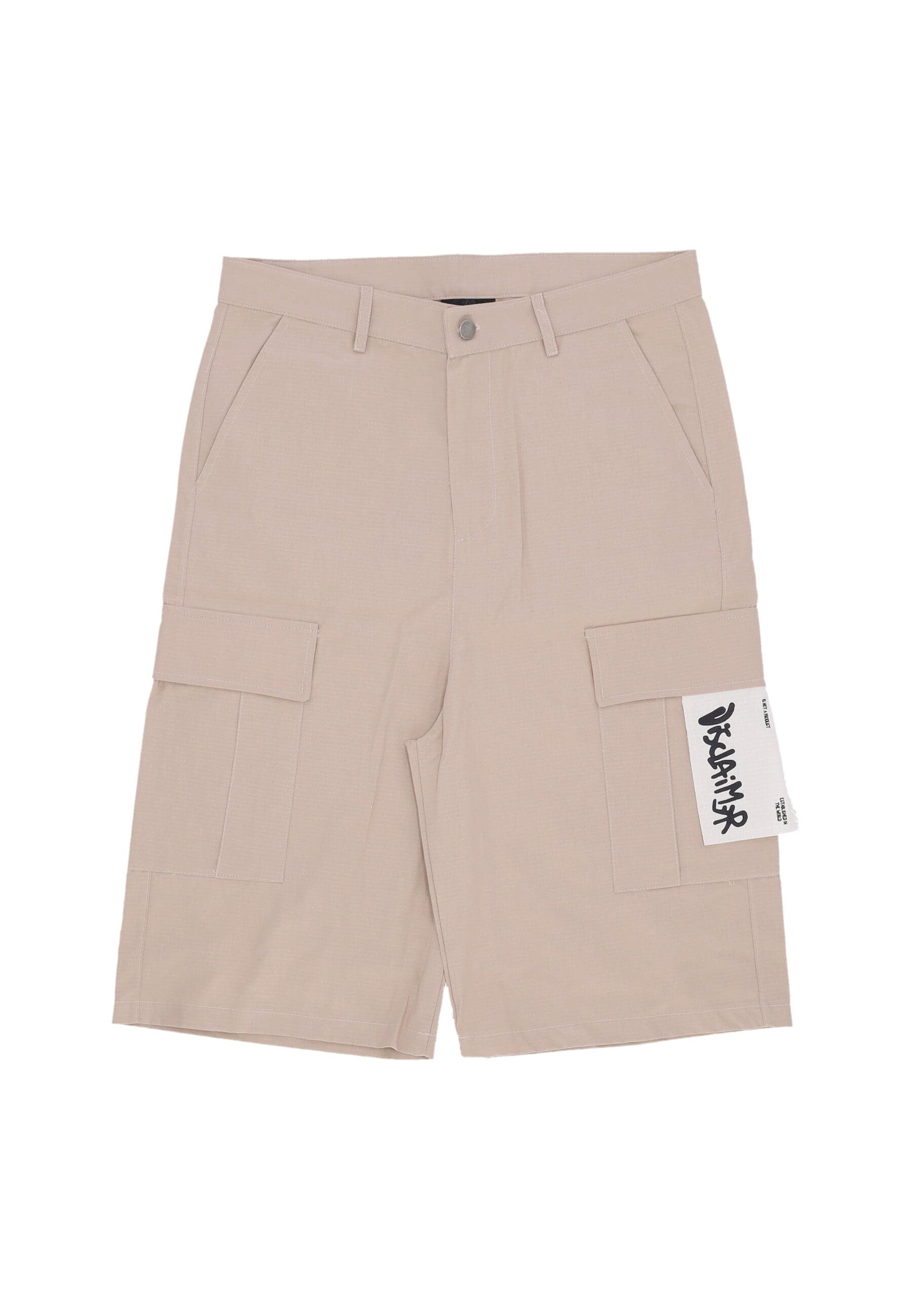 DISCLAIMER Pantalone Corto Uomo Logo Short Camel - 3