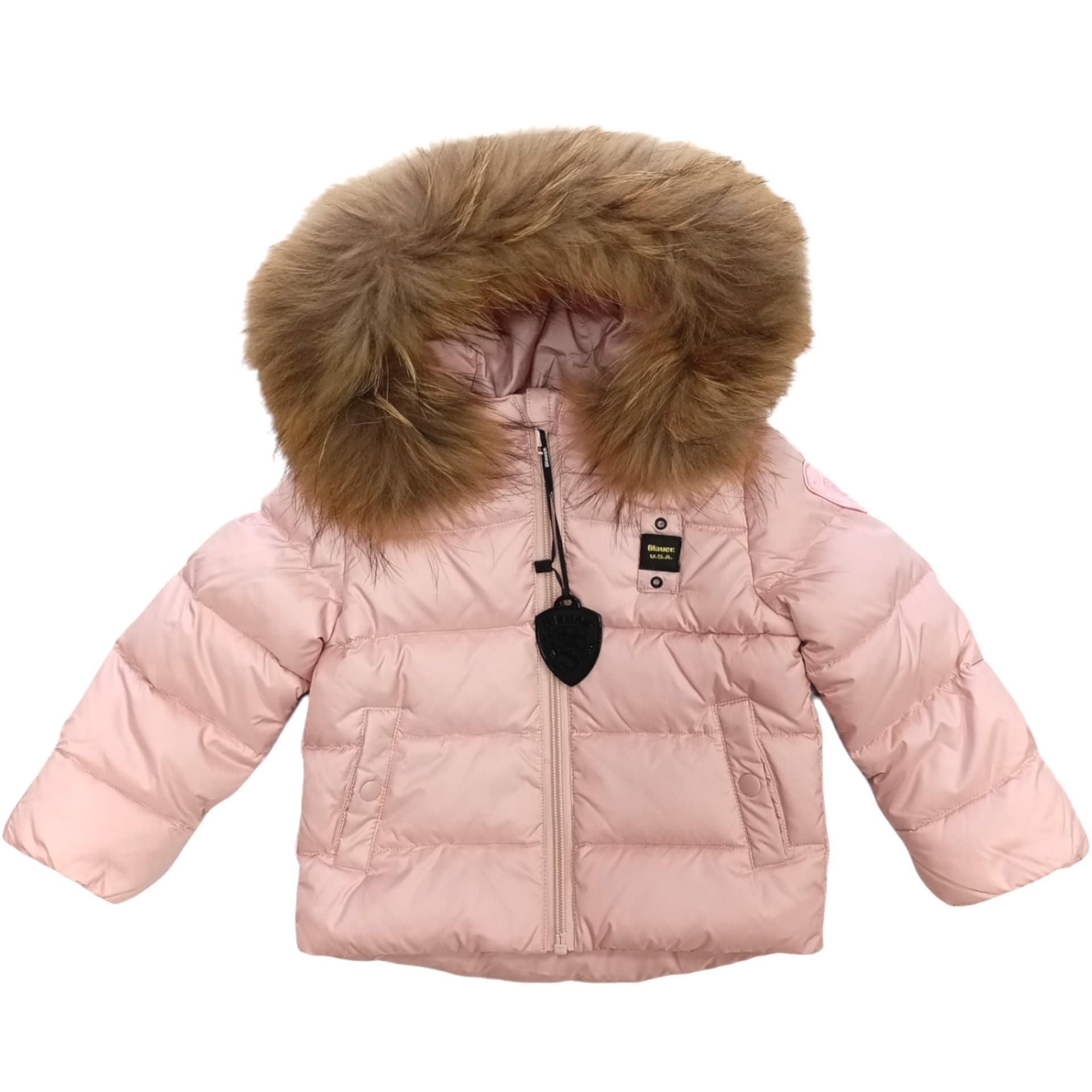 Blauer  - Piumino 506 Rosa C/pelliccia 24WBBXC02550 - 5