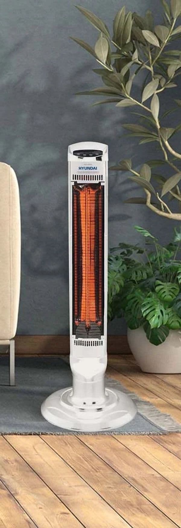 Stufa a torretta al carbonio da tavolo con oscillazione automatica ed elevato potere riscaldante in Stufe elettriche Decor Space - Altamura, commercioVirtuoso.it