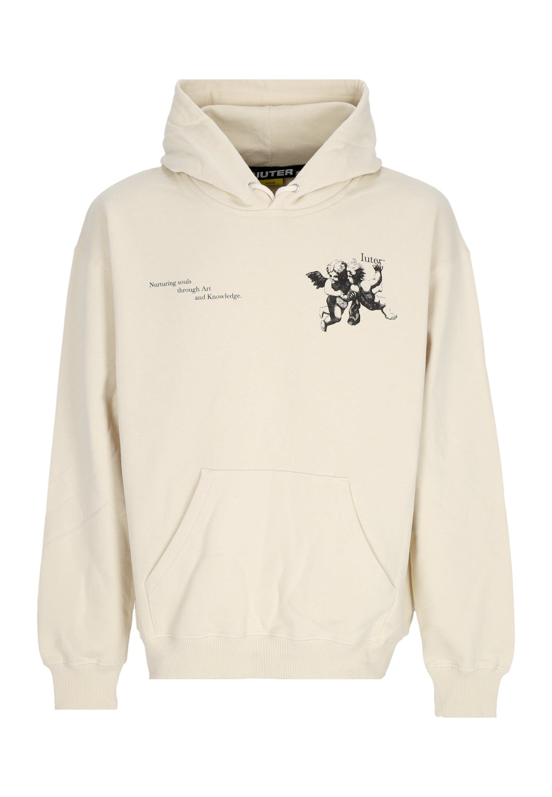 IUTER Felpa Leggera Cappuccio Uomo Souls Hoodie Cream - 3