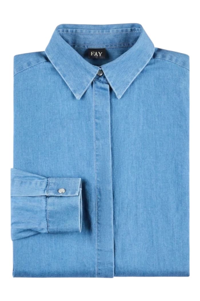 Fay  Camicie Denim medio - 6