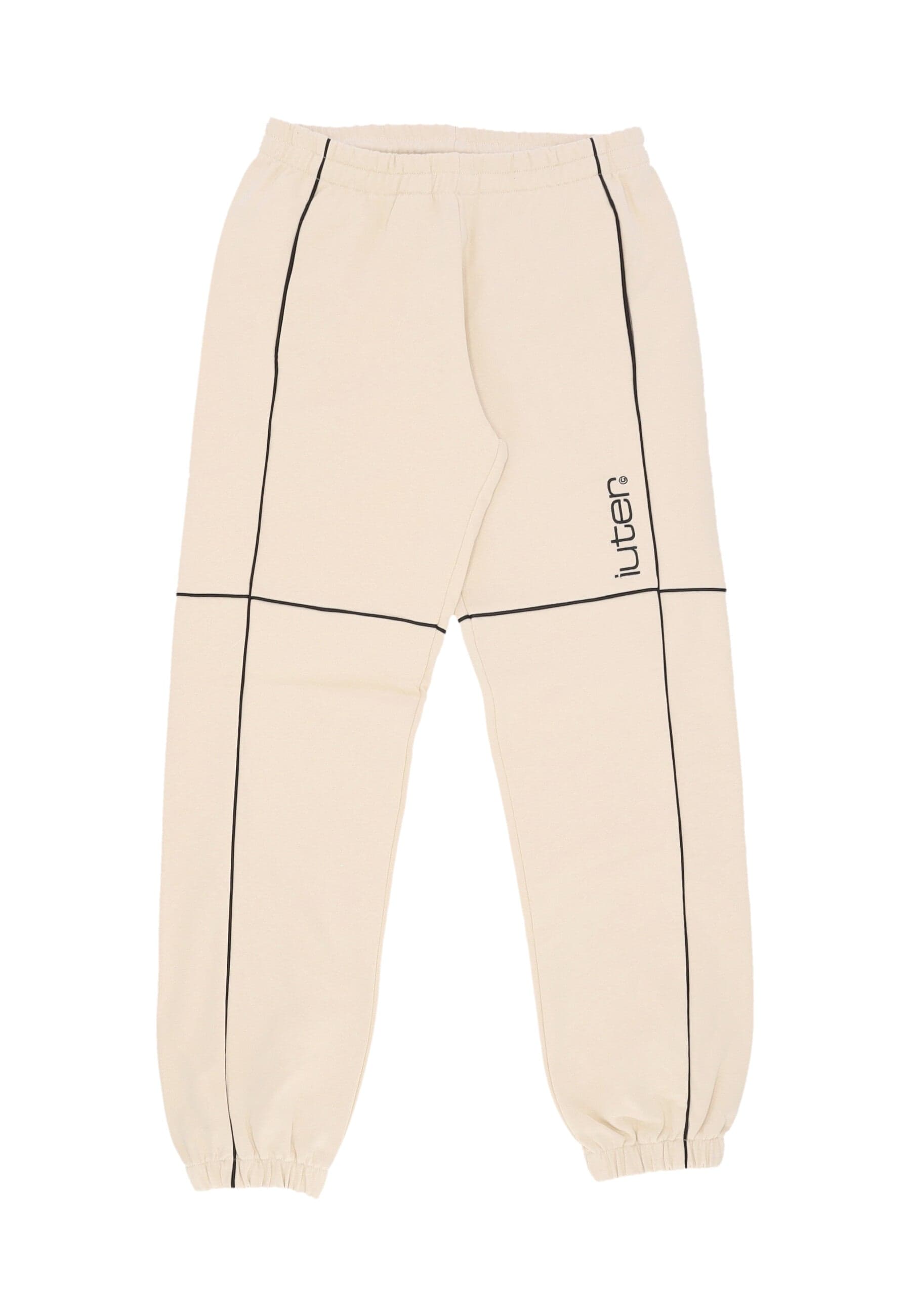 IUTER Pantalone Tuta Leggero Uomo Grid Track Pants Cream - 4