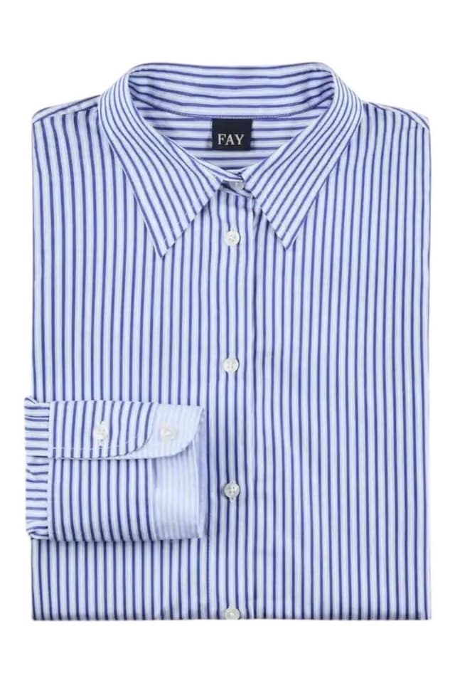 Fay  Camicie Bianco/blu - 6