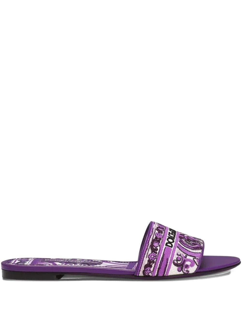 Dolce & Gabbana  - Ciabatte Slide DG Viola da Donna
