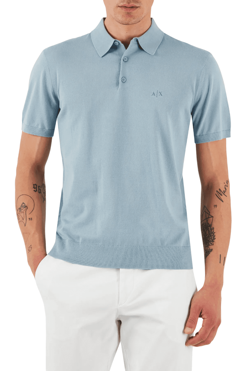 ARMANI EXCHANGE  T-shirt e Polo Azzurro - 5