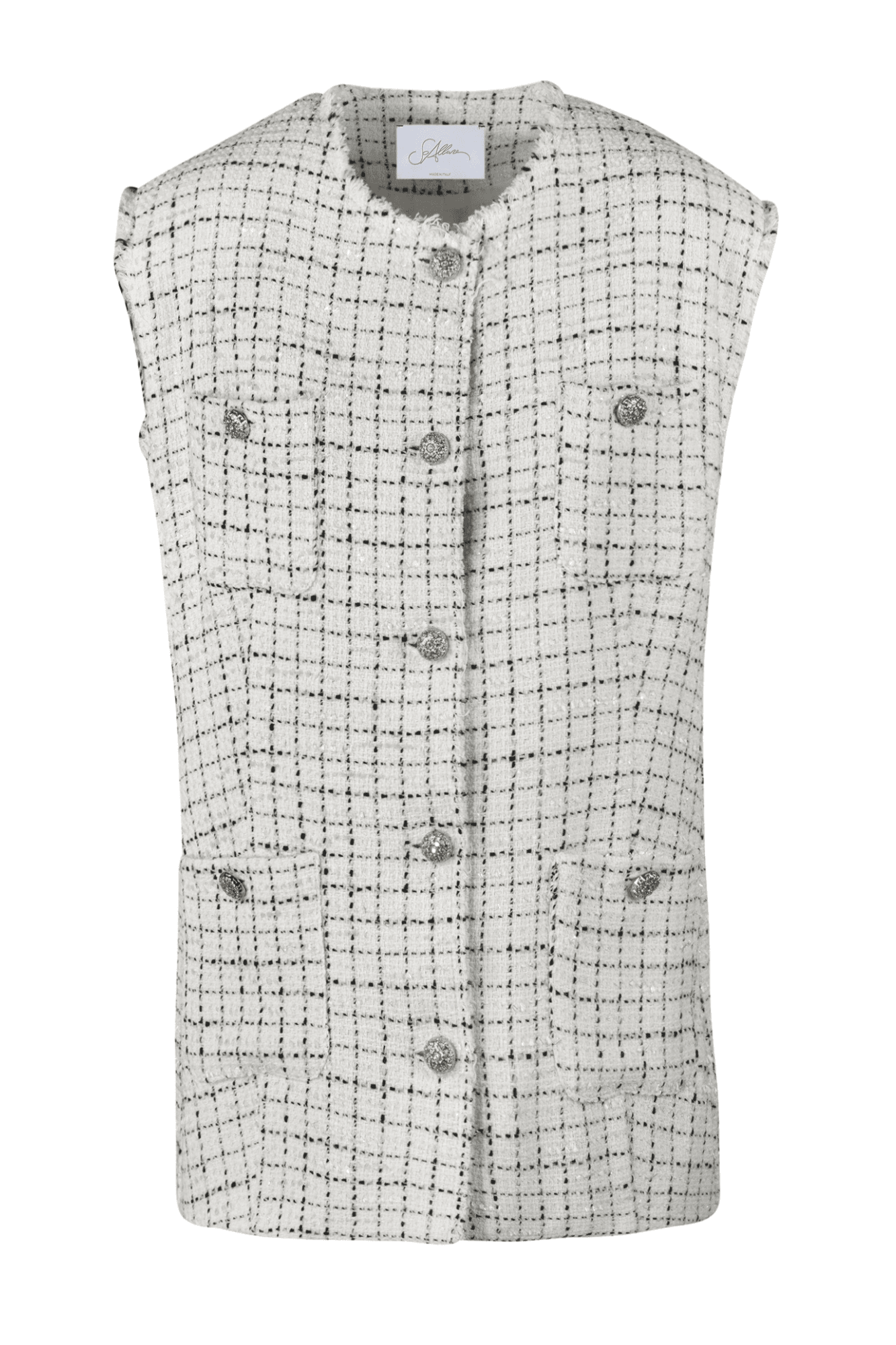 SO ALLURE So Allure - Gilet - 451642 - Bianco/Nero - 7