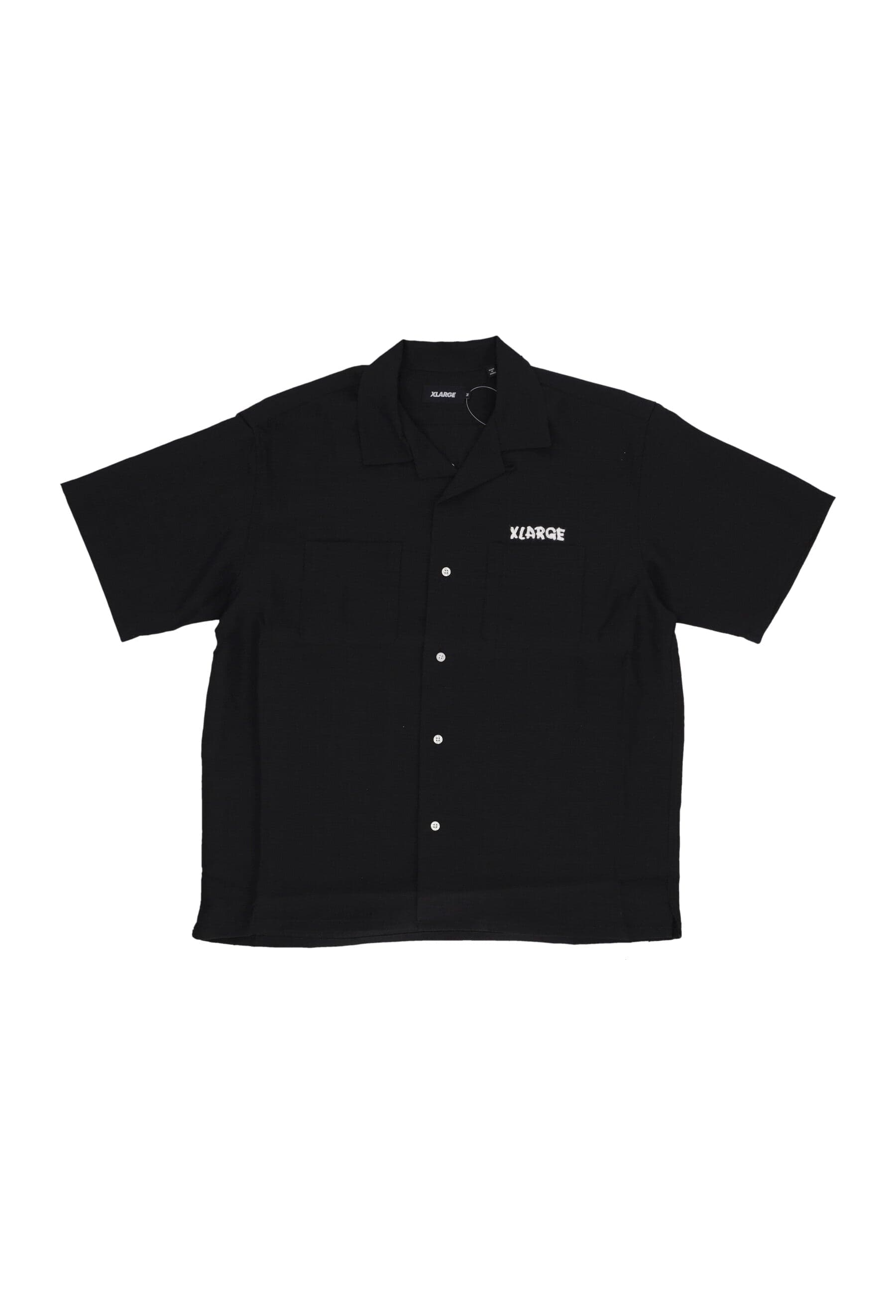 XLARGE Camicia Manica Corta Uomo Drawing Og Open Collar S/s Shirt Black - 4