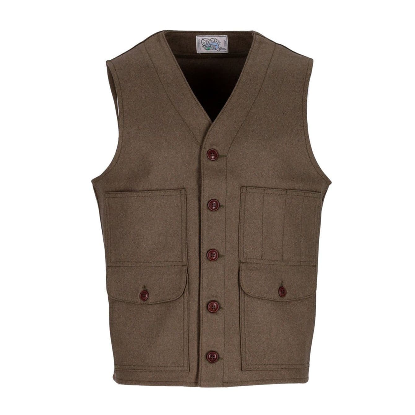 CHESAPEAKE'S Chesapeake's - Outdoor Wool Vest Greencheck OREGON - 2