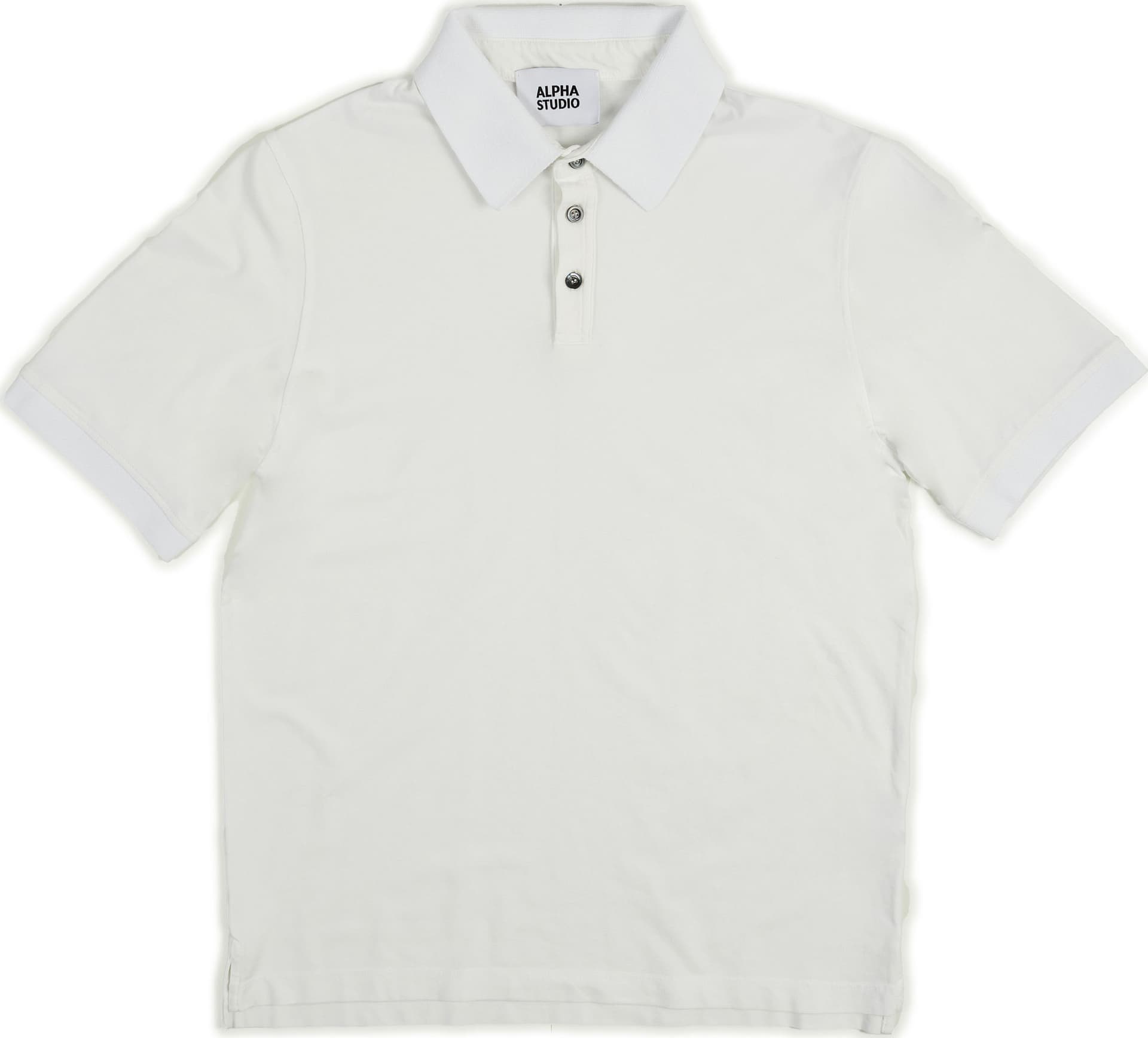 ALPHA STUDIO Alpha Studio - Polo M/m Tessuto Ice Cotton AU-5335B 1210 BCO - 2