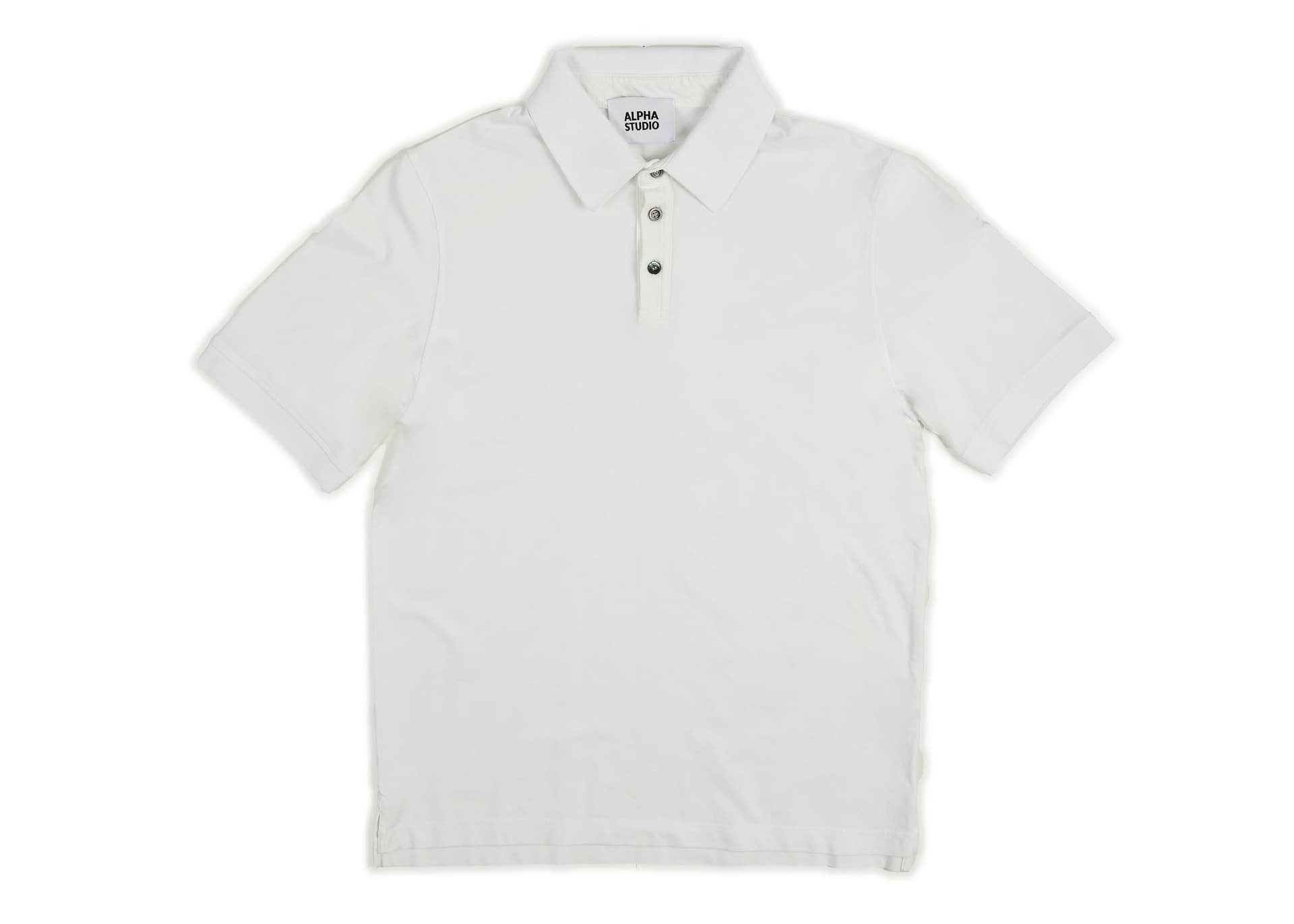 ALPHA STUDIO Alpha Studio - Polo M/m Tessuto Ice Cotton AU-5335B 1210 BCO - 2