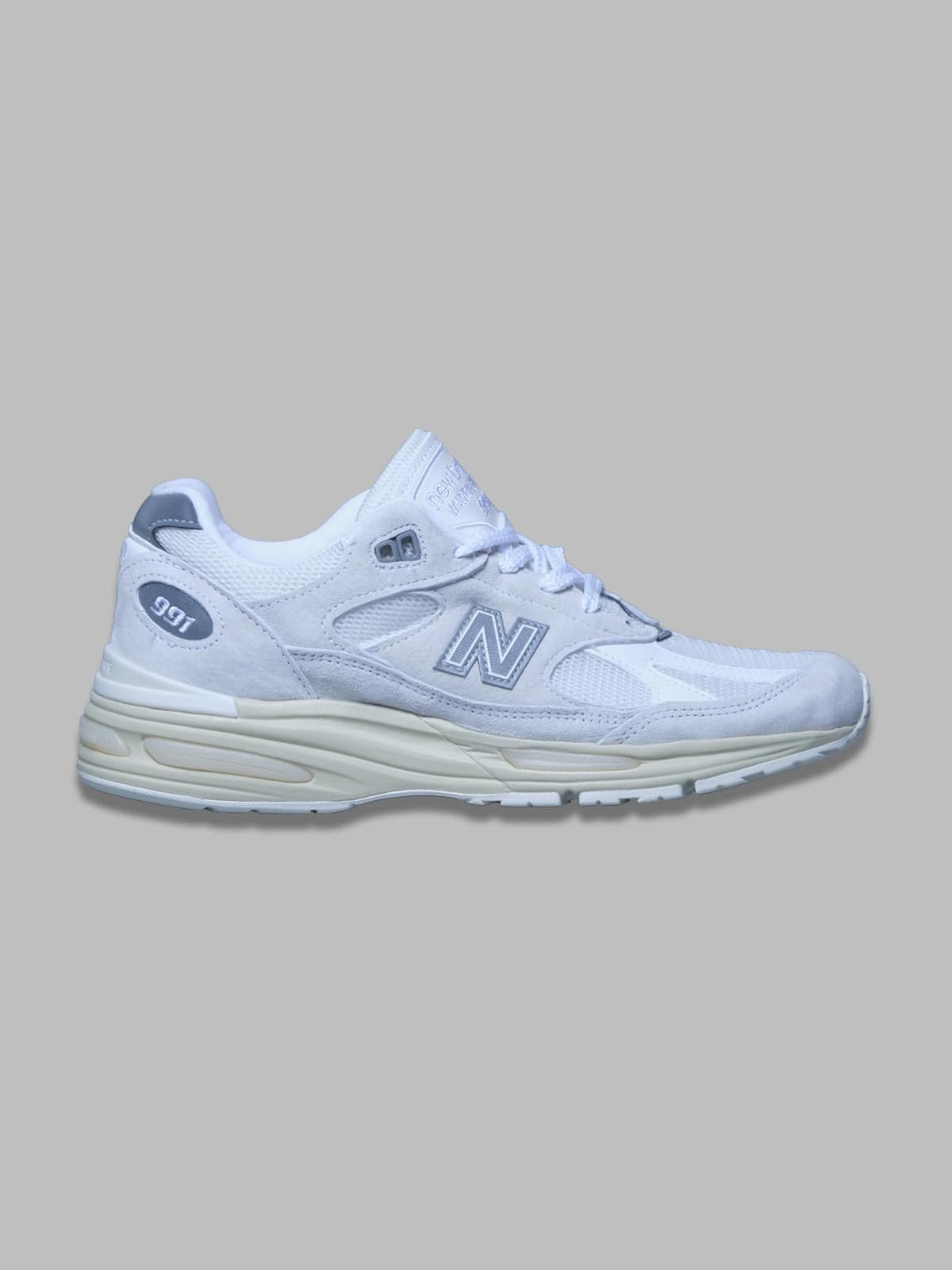 NEW BALANCE 991v2 grey - scarpa lifestyle - pigskin/synthetic/mesh - 4