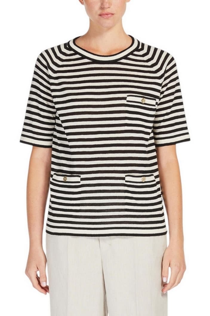 S Max Mara  Maglie Avorio/nero - 4