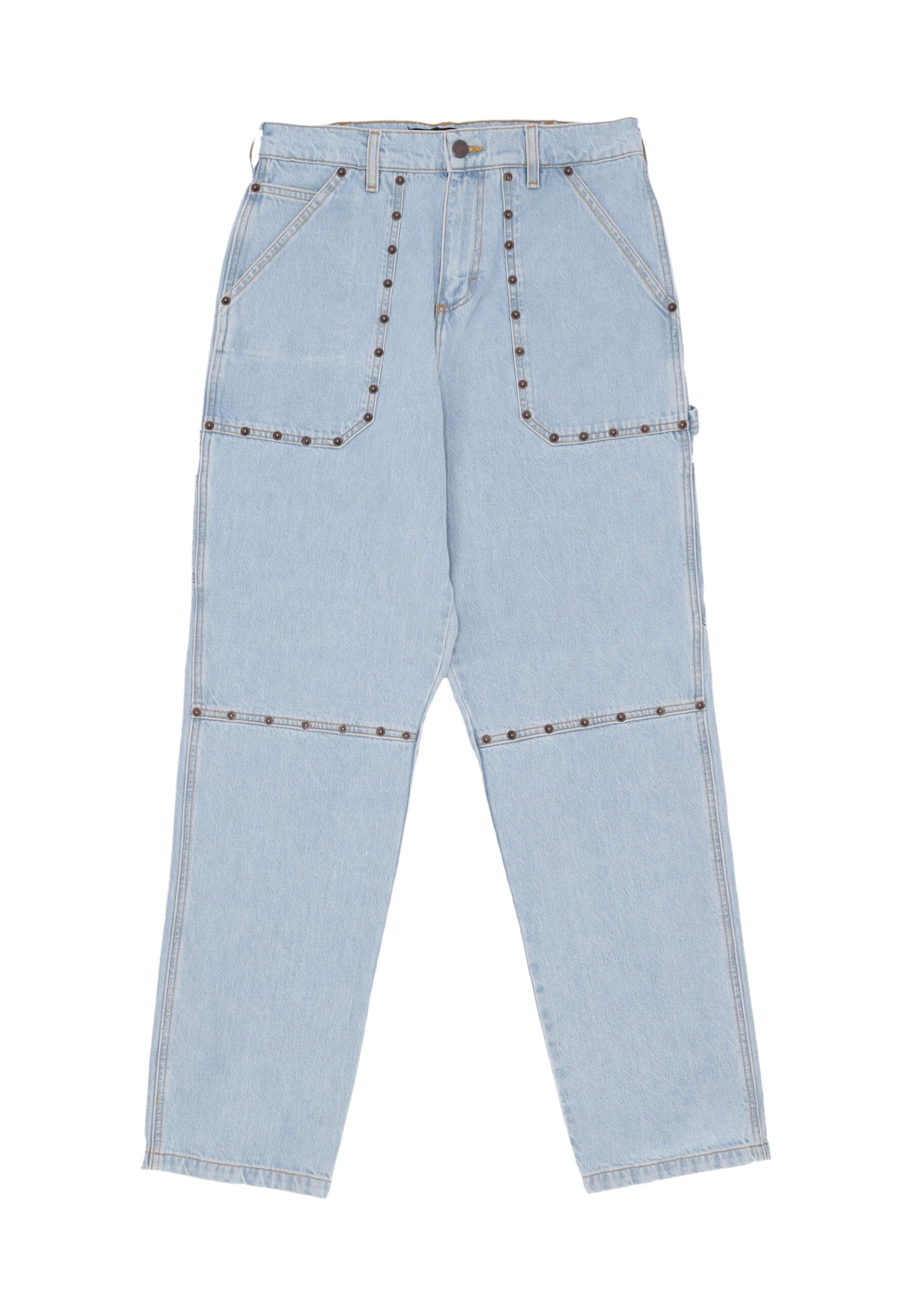 IUTER Jeans Uomo Rivets Fatigue Denim Light Blue - 5