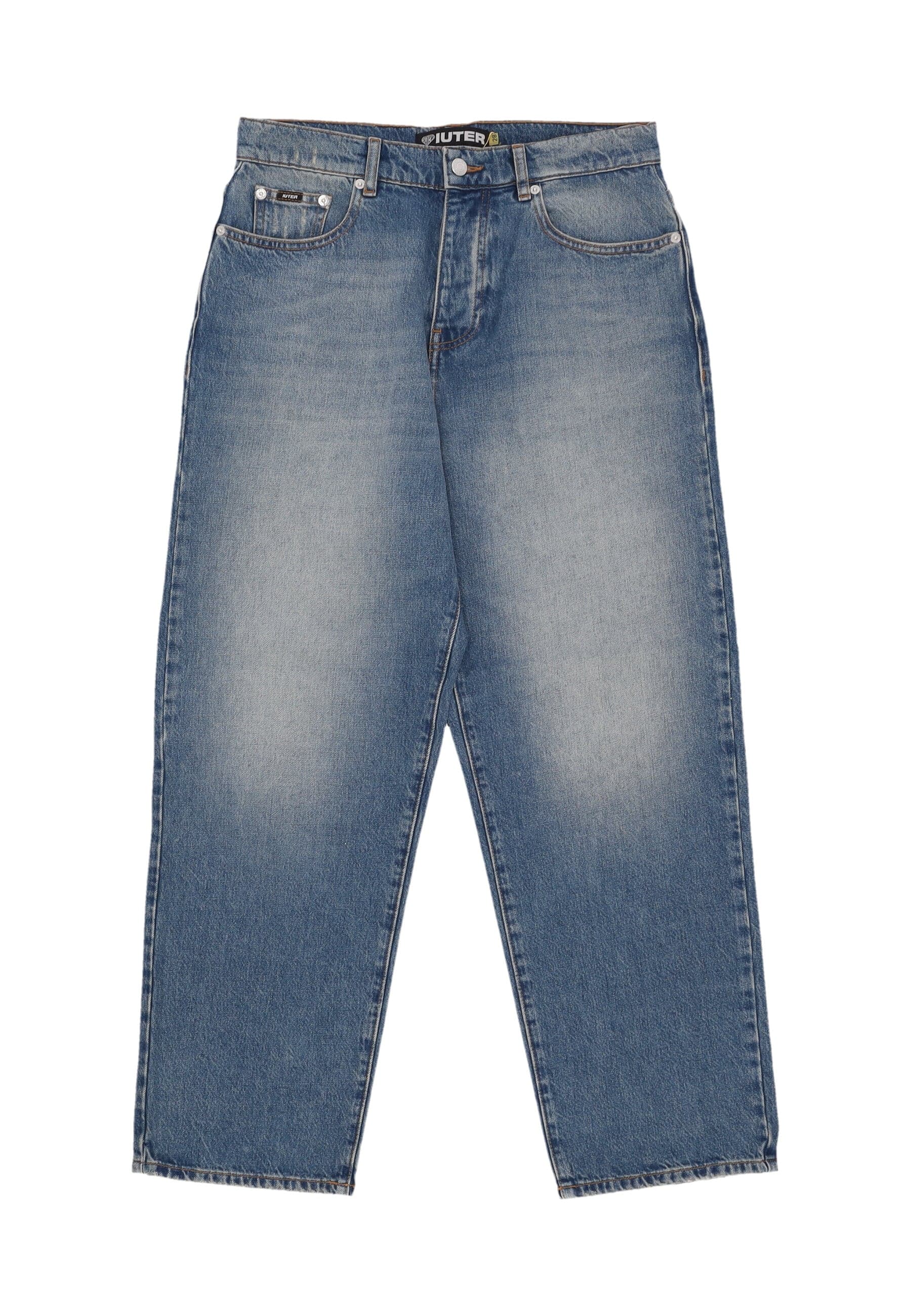 IUTER Jeans Uomo Baggy Denim Pants Medium Blue