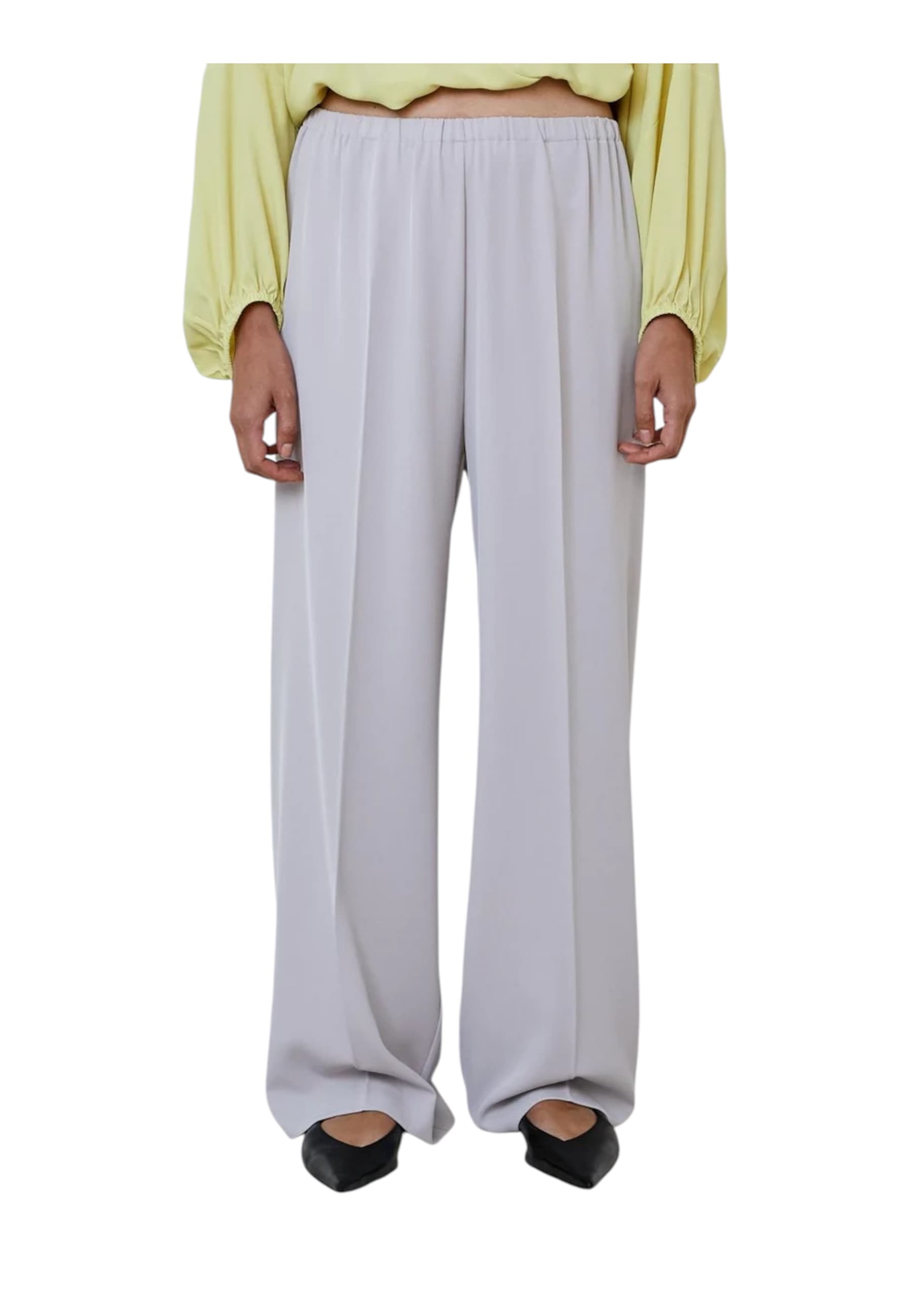 MEIMEIJ Pantalone palazzo Donna  con elastico - 3