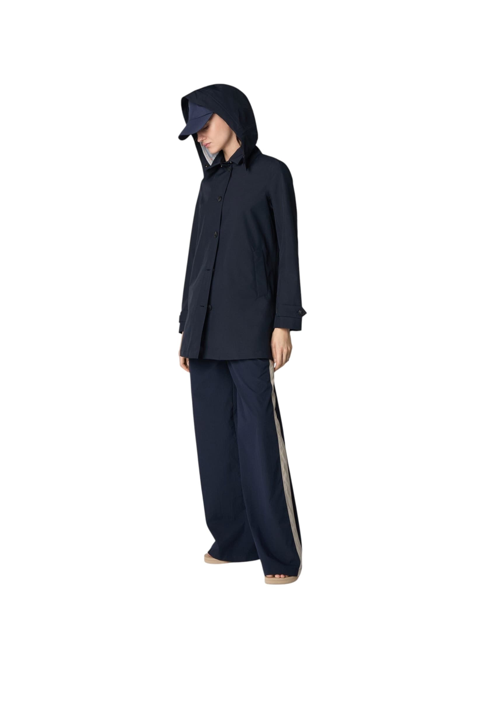 SAVE THE DUCK Impermeabile Donna  d42250w-ne APRIL – BLACK