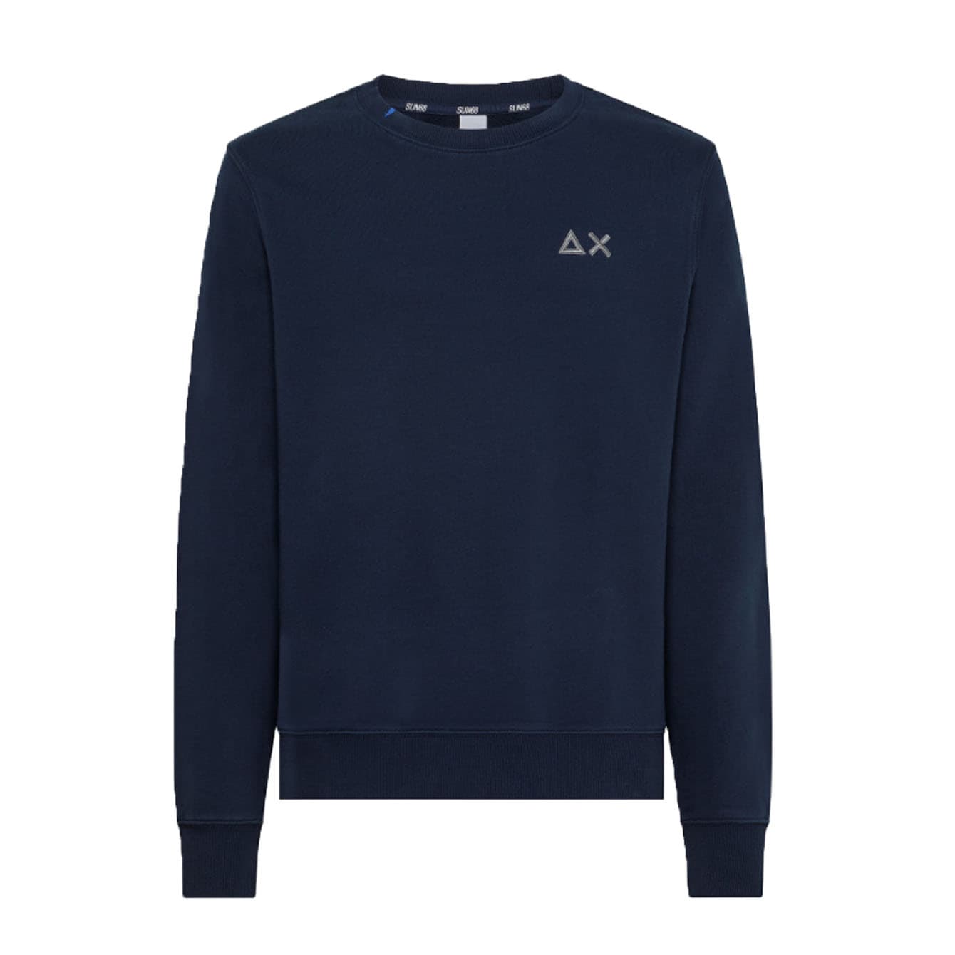 SUN68 Sun68 - Round Neck Basic 07 Navy Blue F33106 - 4