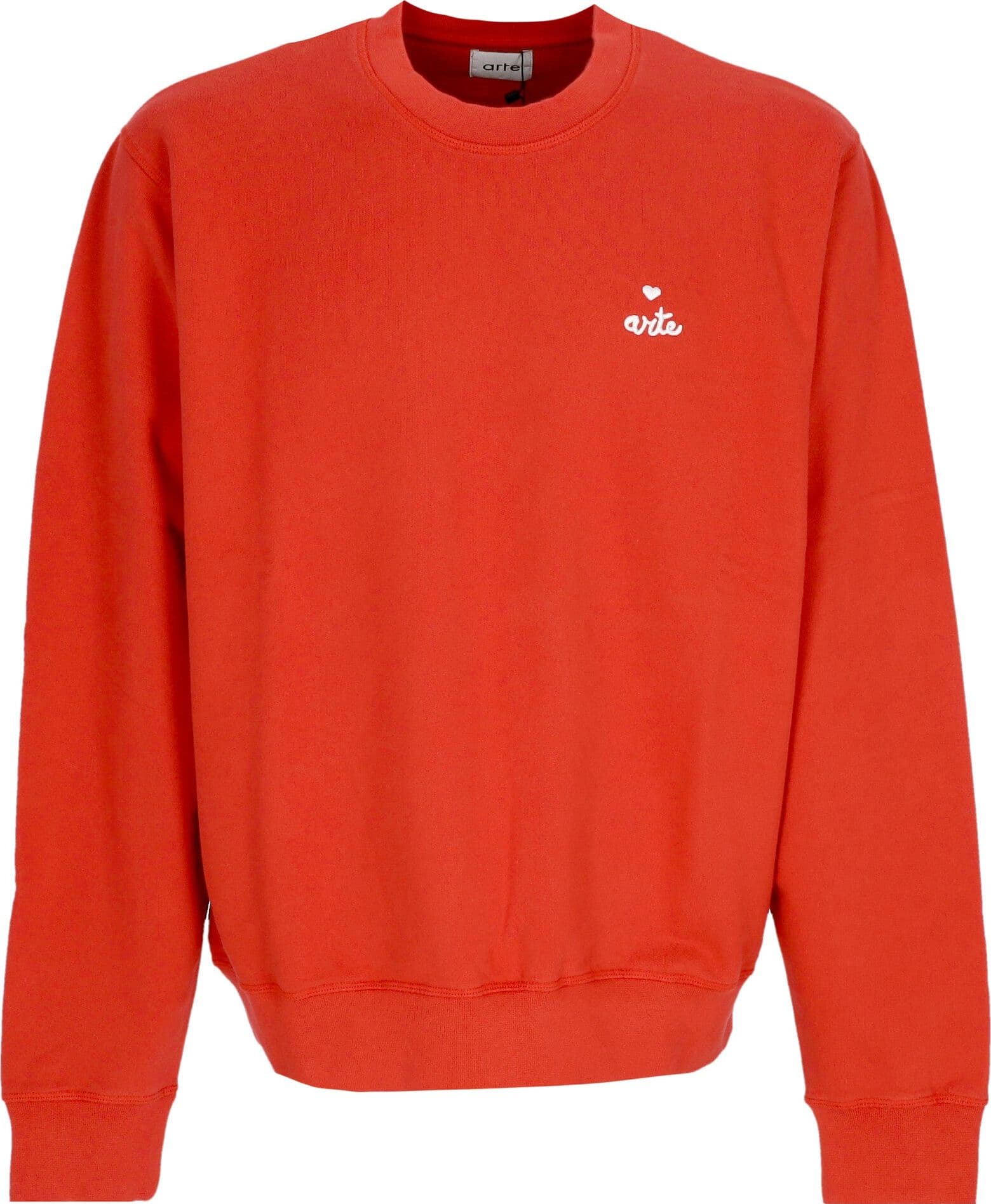ARTE Felpa Leggera Girocollo Uomo Heart Crewneck Red