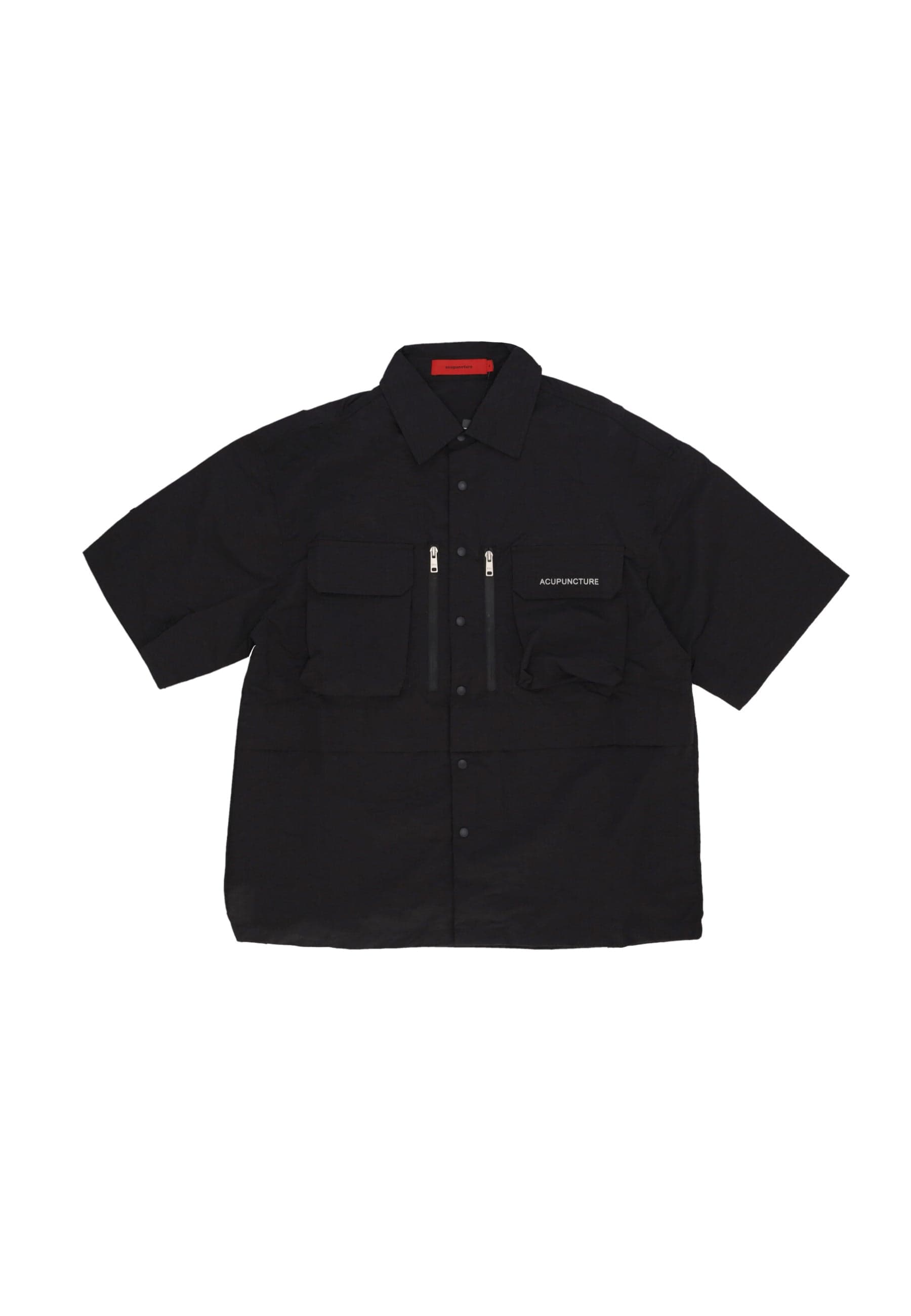 ACUPUNCTURE Camicia Manica Corta Uomo Acu Short Sleeve Shirt Black - 3