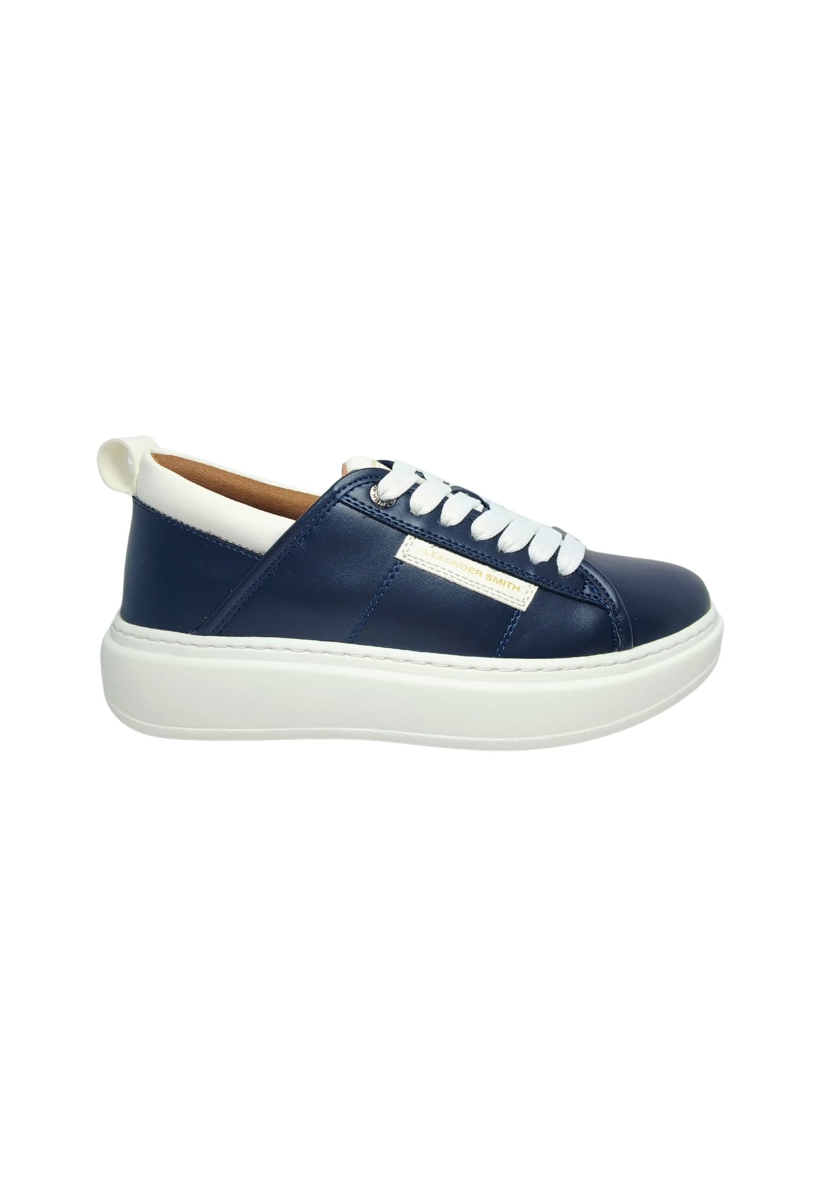 ALEXANDER SMITH Scarpe Uomo Alexander Smith Sneakers Eco-Wembley Man, color Blue White