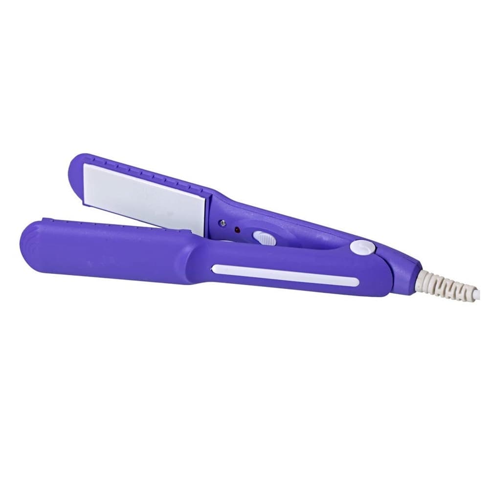 MINI PIASTRA PER CAPELLI PORTATILE PROFESSIONALE CON CONTENITORE PLASTICA PER DONNE RAGAZZE - 7