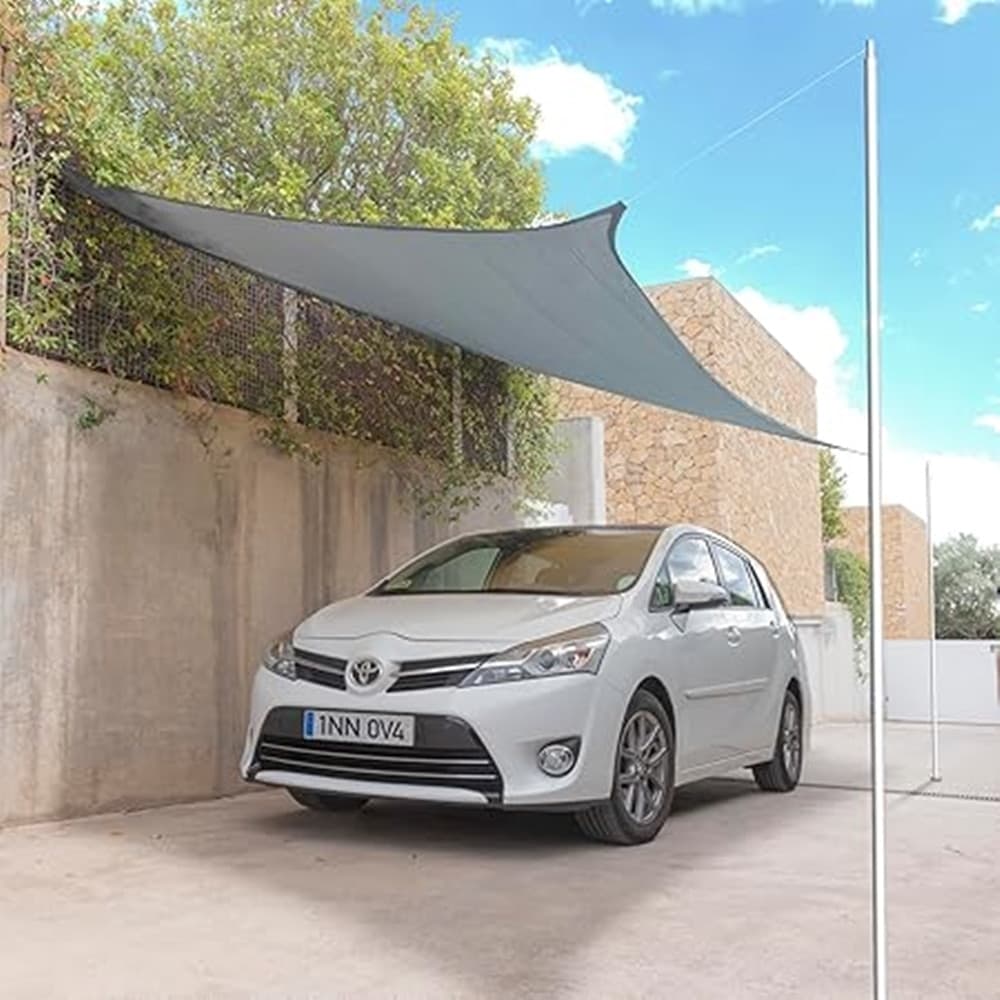 TENDA VELA OMBREGGIANTE PARASOLE DA ESTERNO TERRAZZE GIARDINO PATIO RETTANGOLARE 3X4 MT - 15