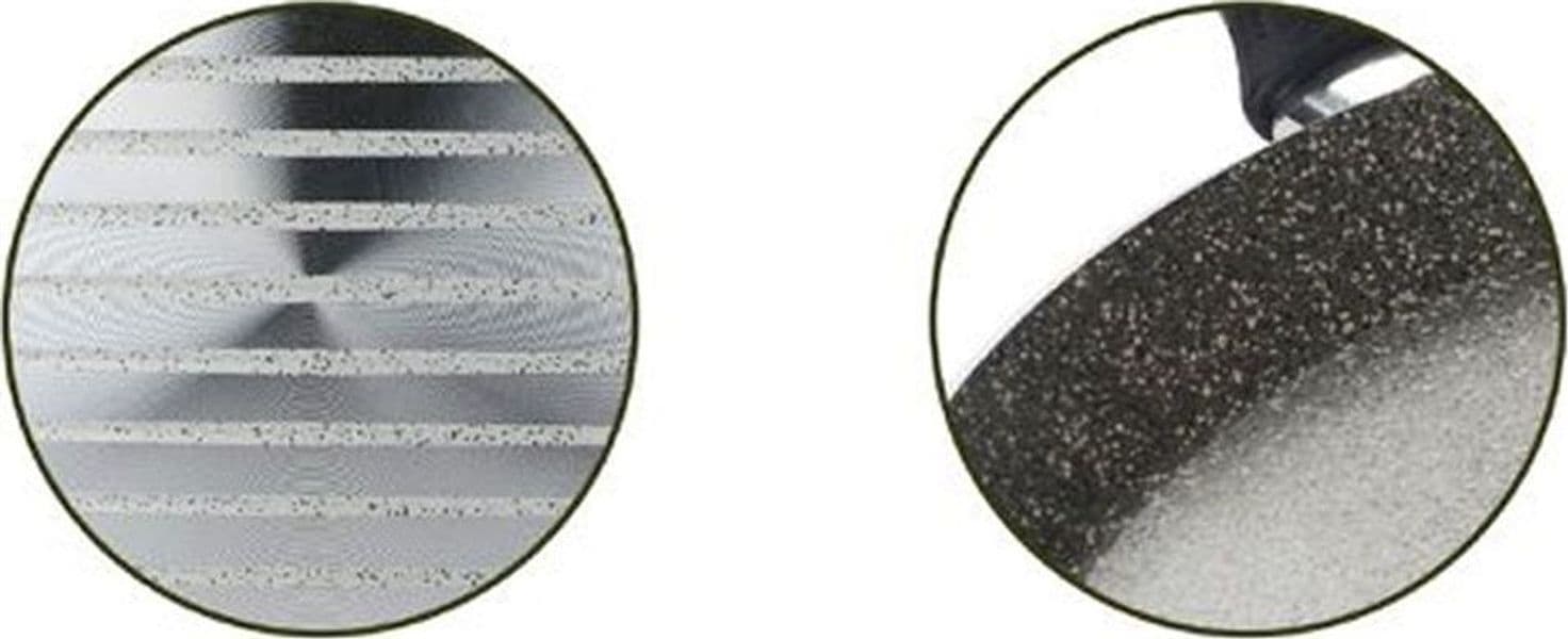 PIASTRA TONDA LISCIA PADELLA CUCINA ANTIADERENTE ANTIGRAFFIO A 7 STRATI DA 34 CM 045000M - 4