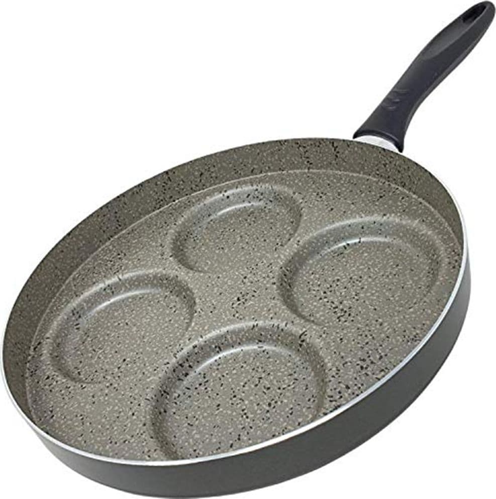 PADELLA PER PANCAKE CON  4 SCOMPARTI TONDI ANTIADERENTE ANTIGRAFFIO DA 28 CM 037135M - 5