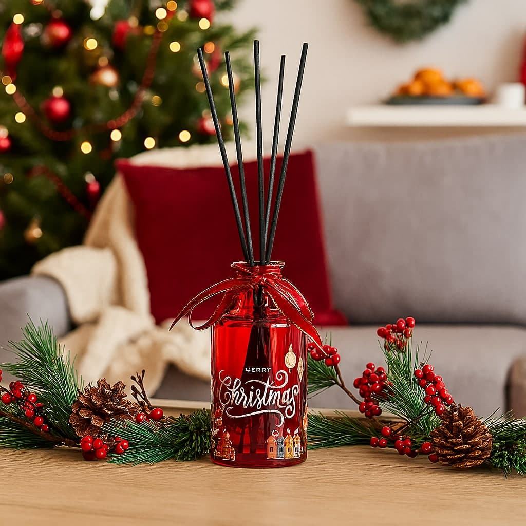 Diffusore di fragranza con confezione in vetro decorazioni e profumazione per ambienti 180 ml in Diffusori di oli essenziali Decor Space - Altamura, commercioVirtuoso.it