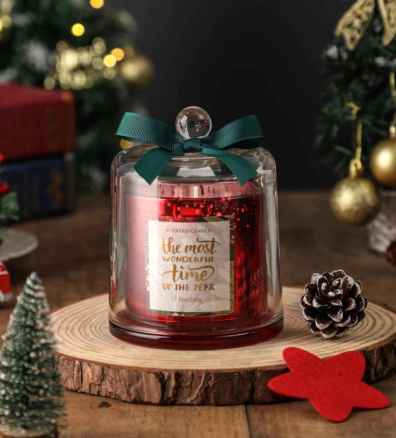 Candela profumata campana con confezione in vetro decorazioni e profumazione per ambienti in Diffusori di oli essenziali Decor Space - Altamura, commercioVirtuoso.it